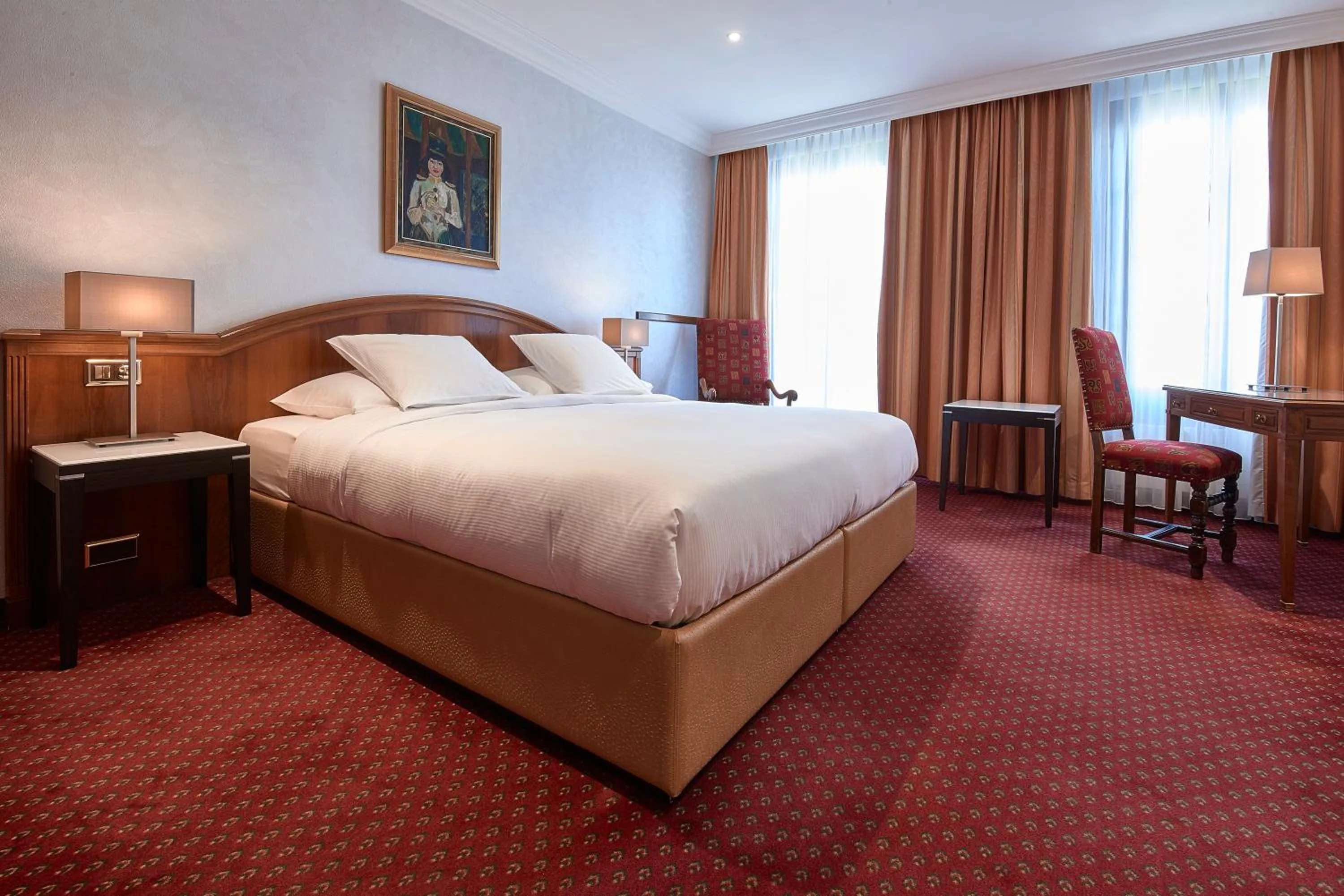 Photo of the whole room, Bed in Hotel d'Allèves