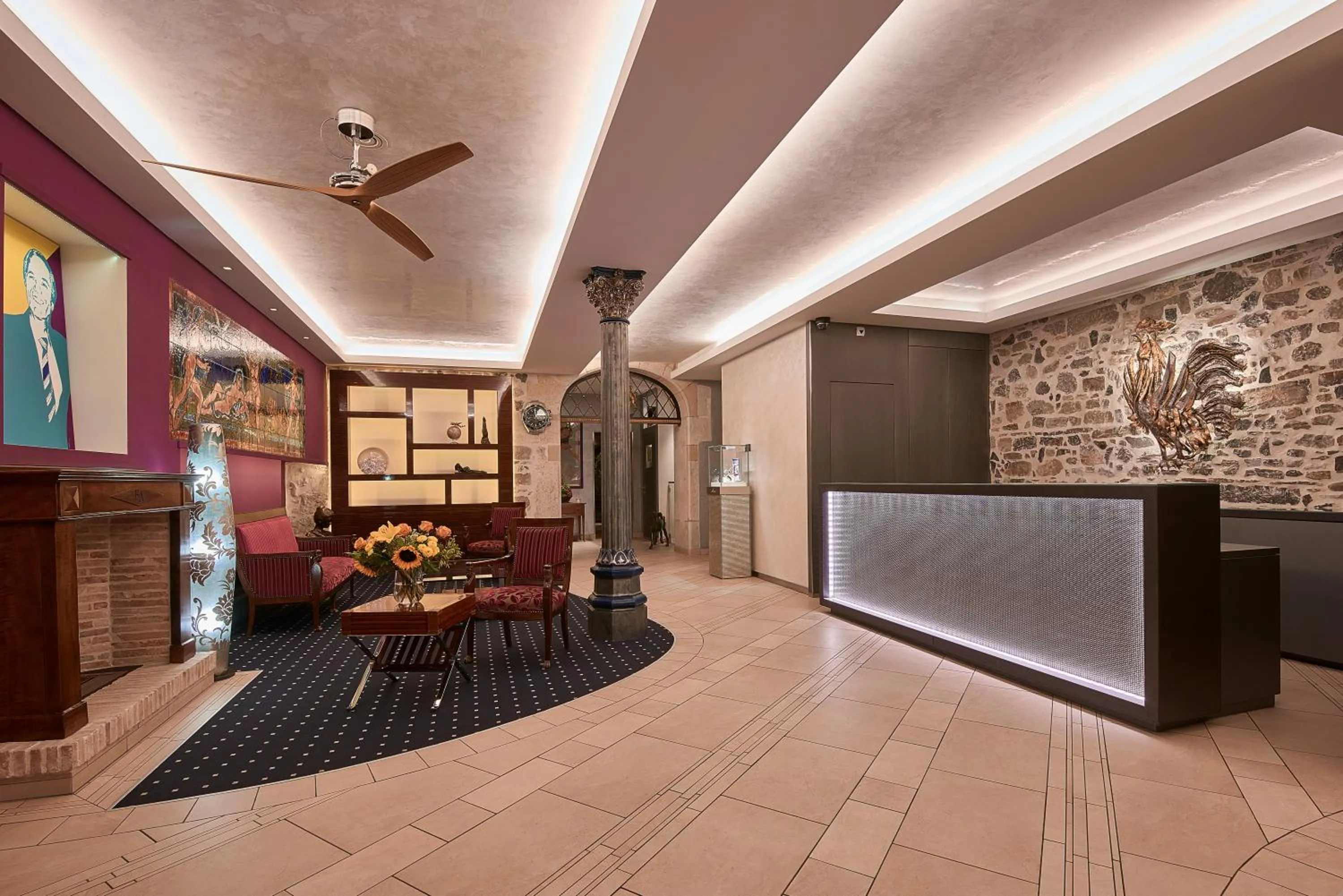 Lobby or reception in Hotel d'Allèves