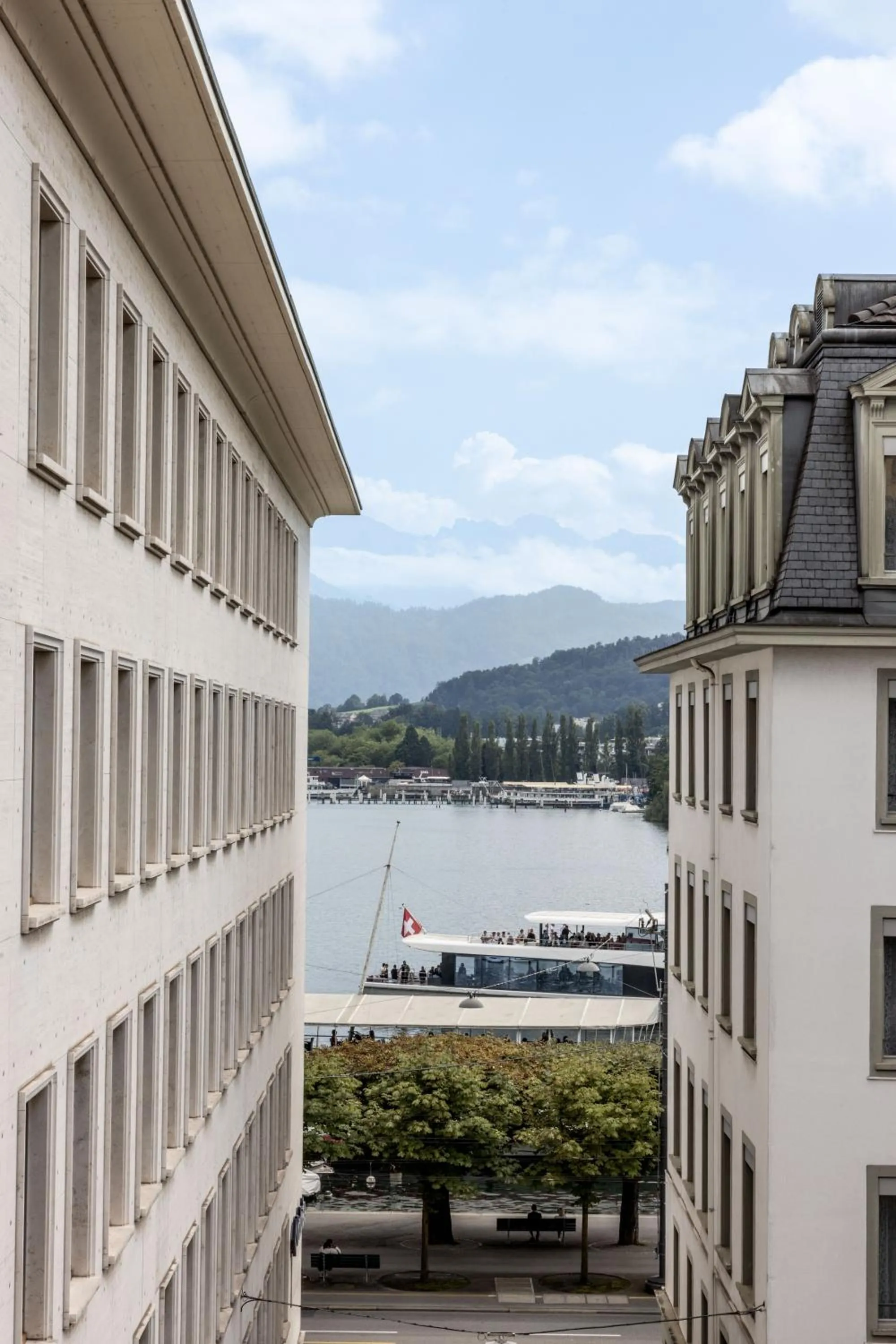 Lake view in Hotel Luzernerhof