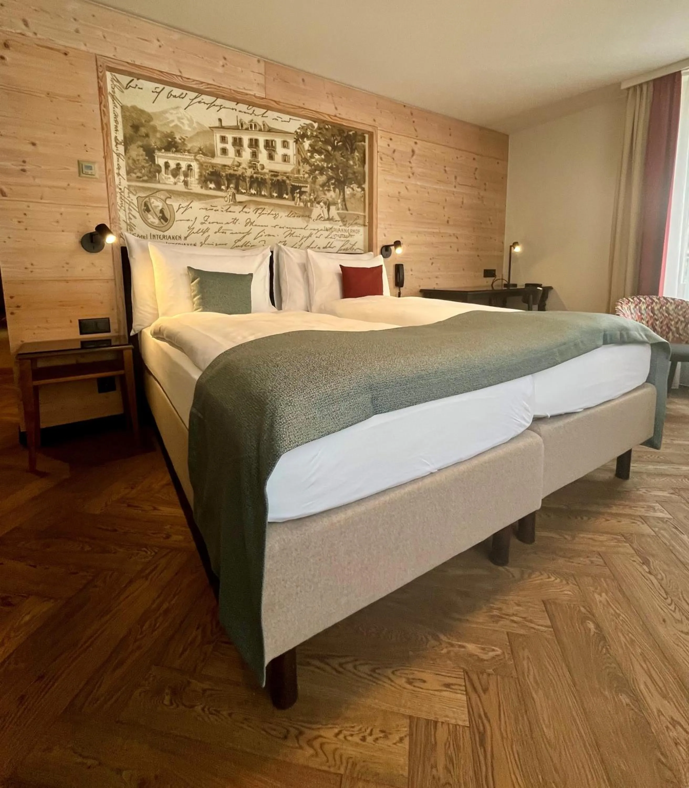 Bed in Hotel Interlaken