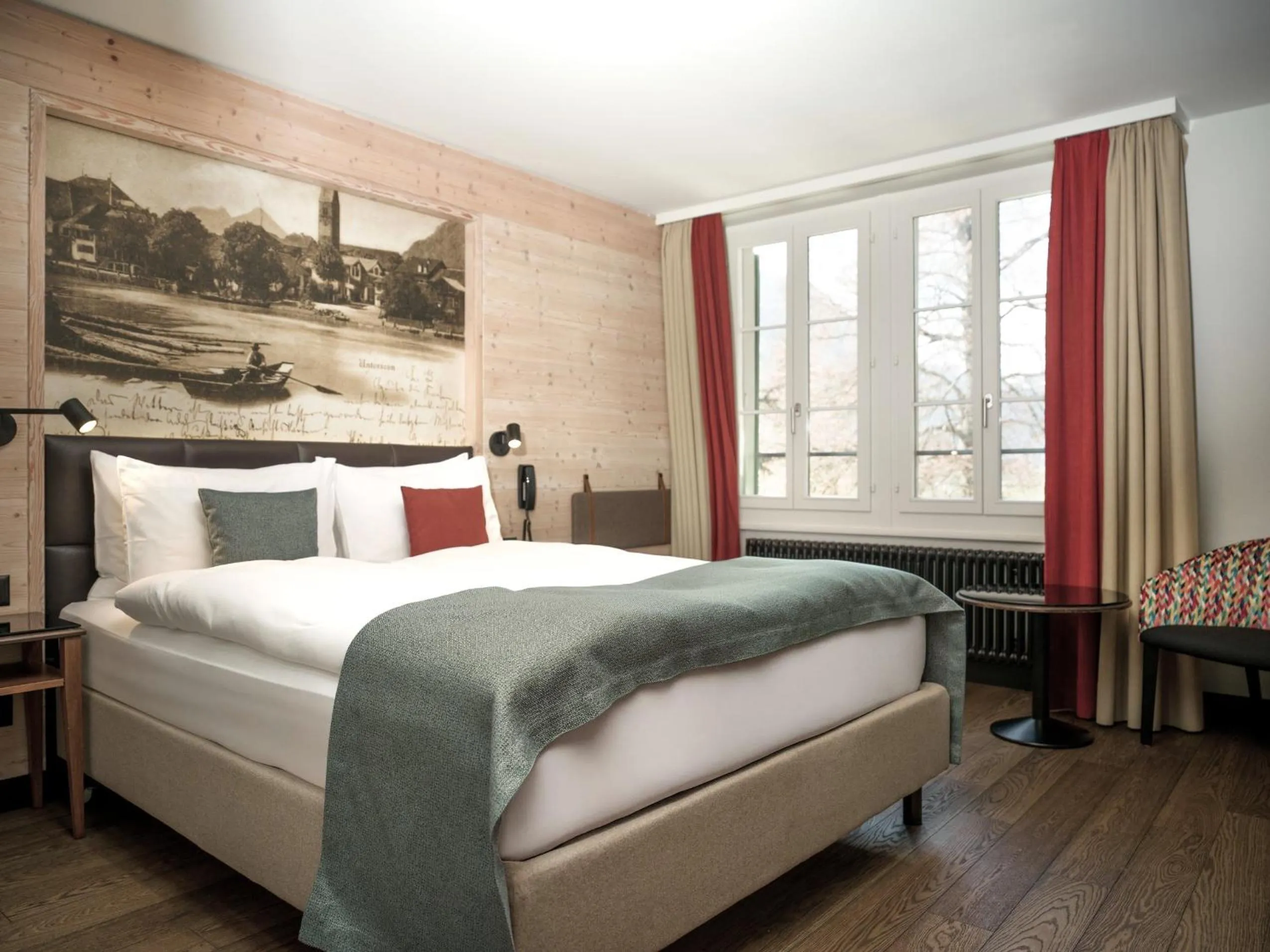 Bedroom, Bed in Hotel Interlaken