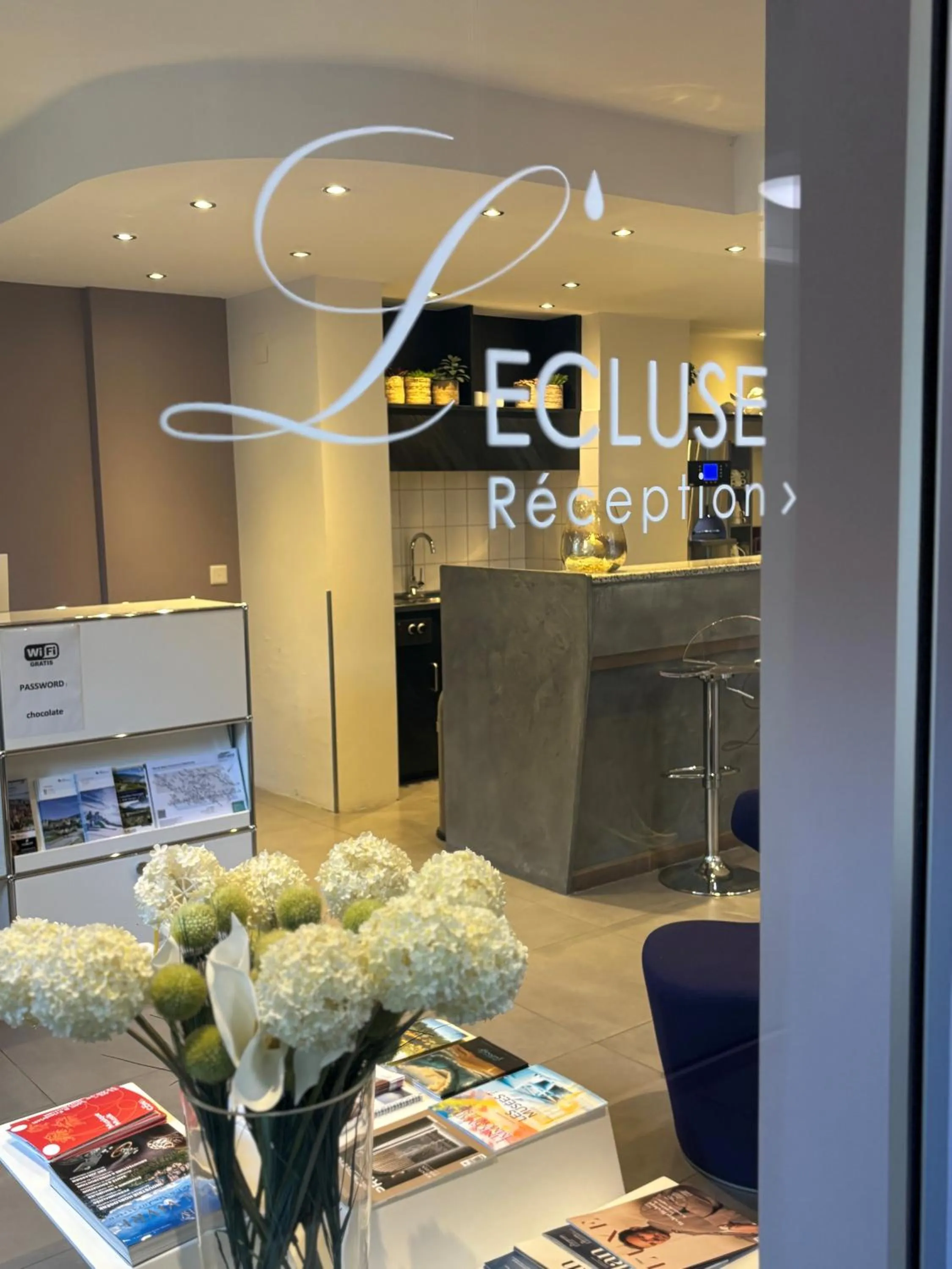 Lobby or reception in Hôtel de l'Ecluse