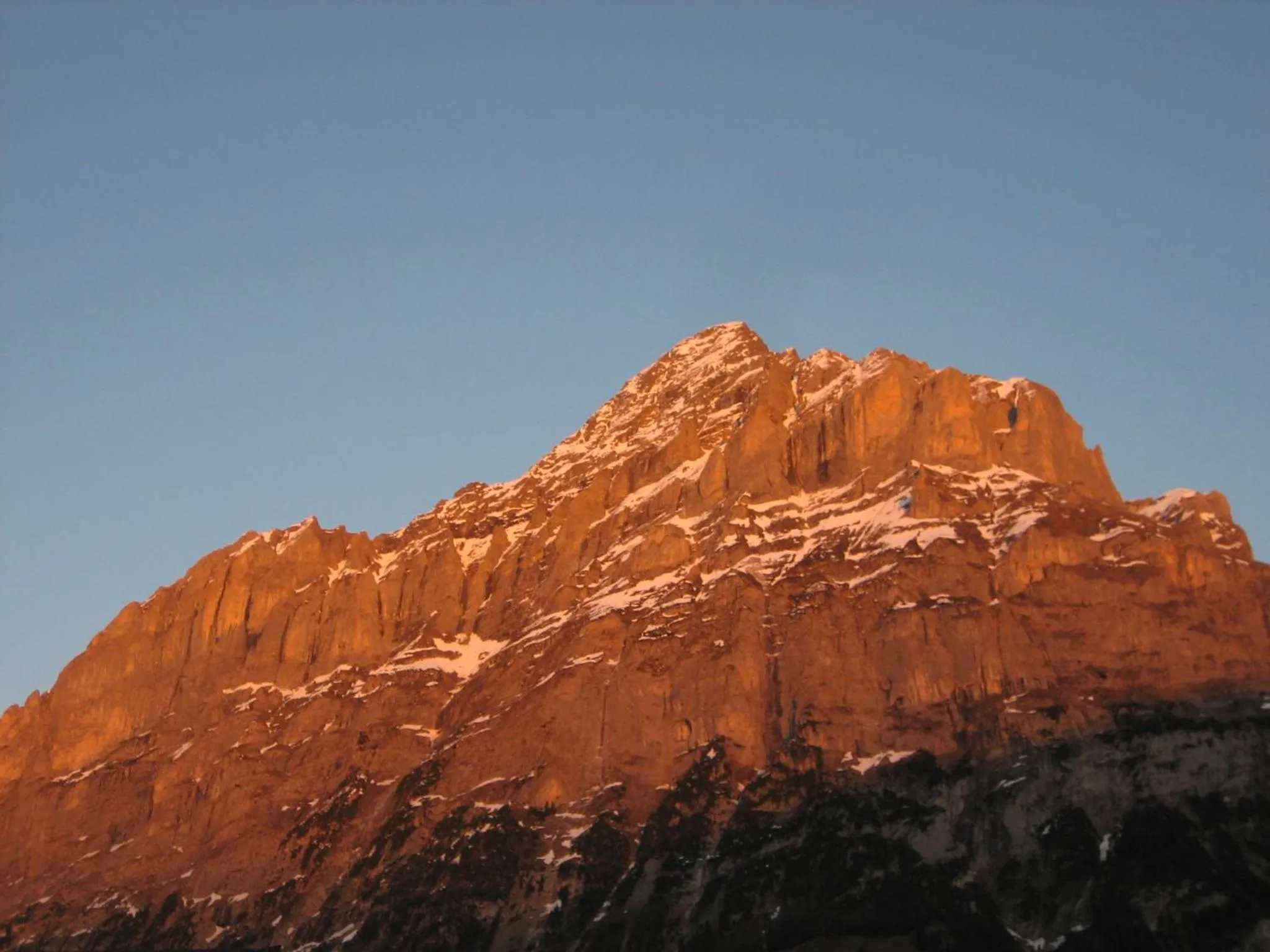 Mountain view in Hotel Bernerhof Grindelwald