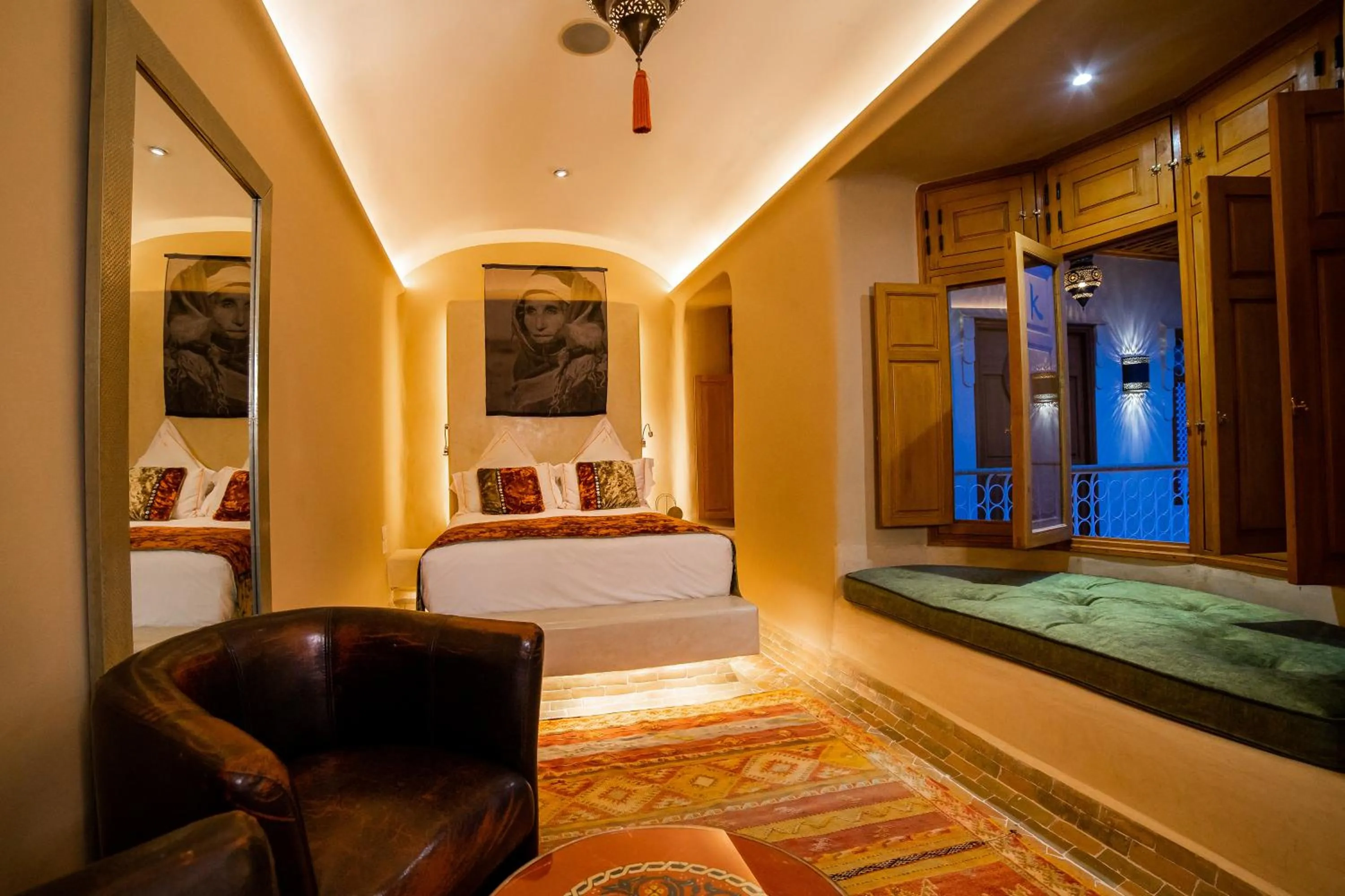 View (from property/room), Bed in MAISON MK Adults ONLY - Music Riad