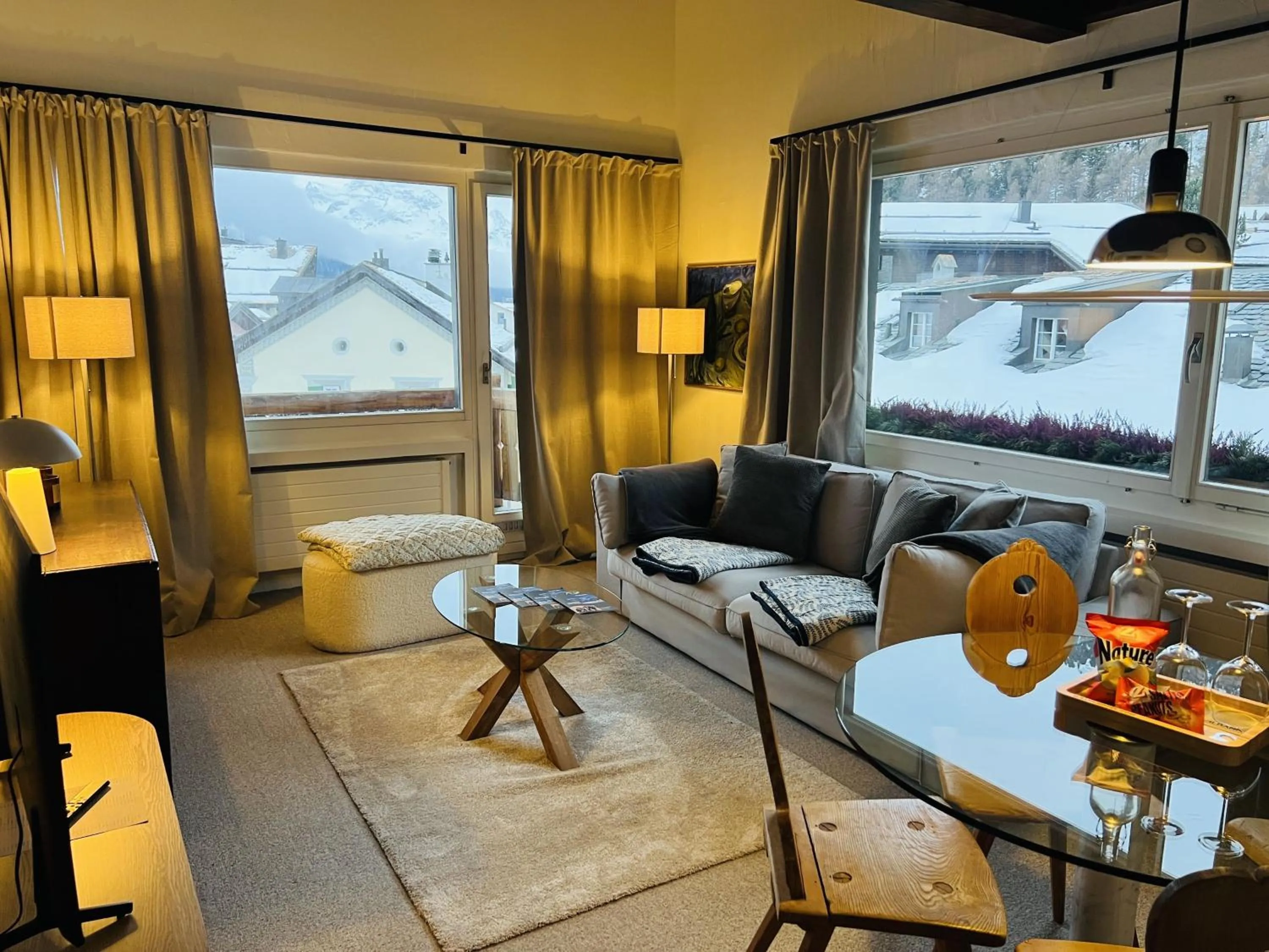 Living room in Albana Hotel Silvaplana