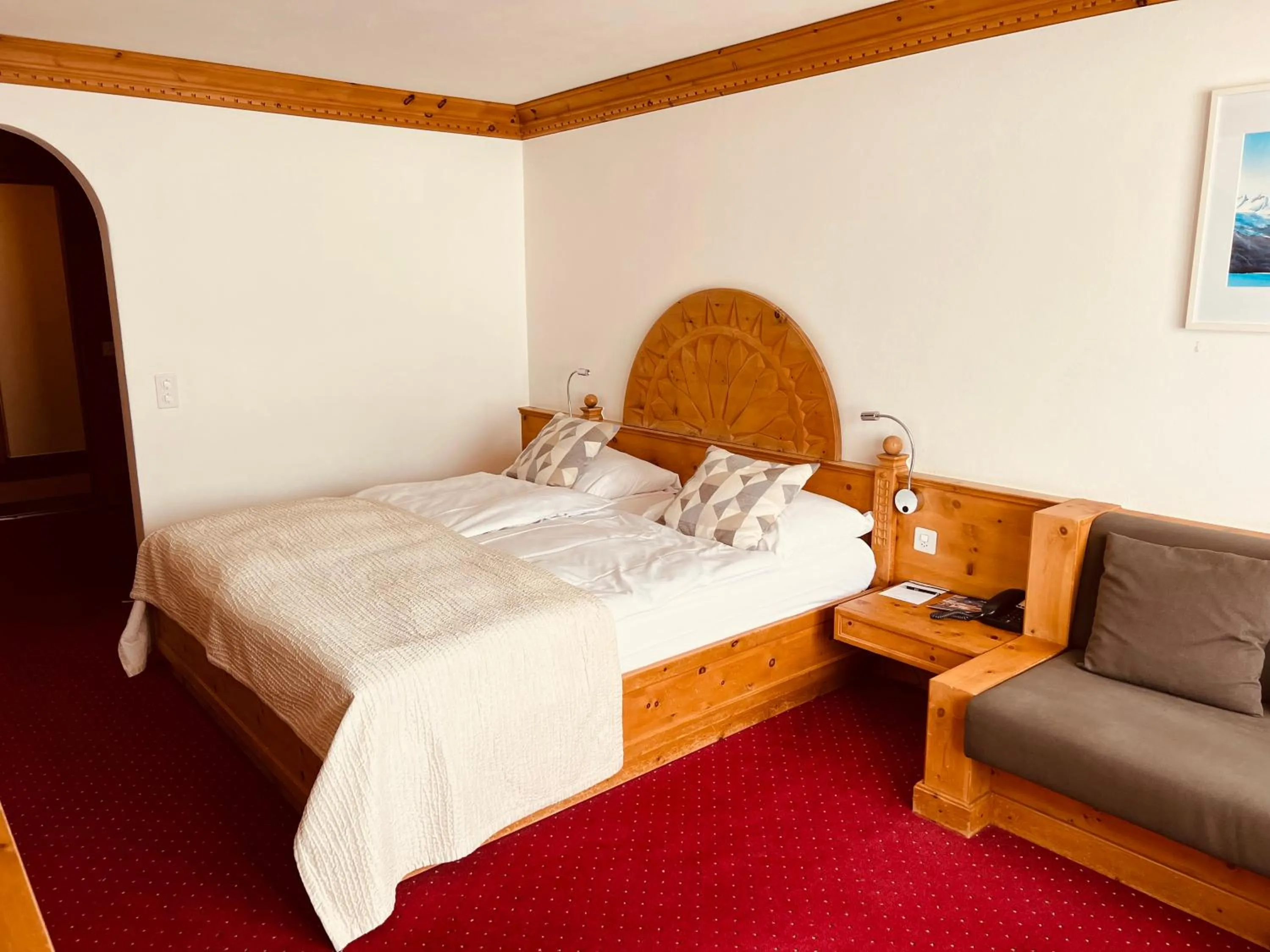 Bed in Albana Hotel Silvaplana