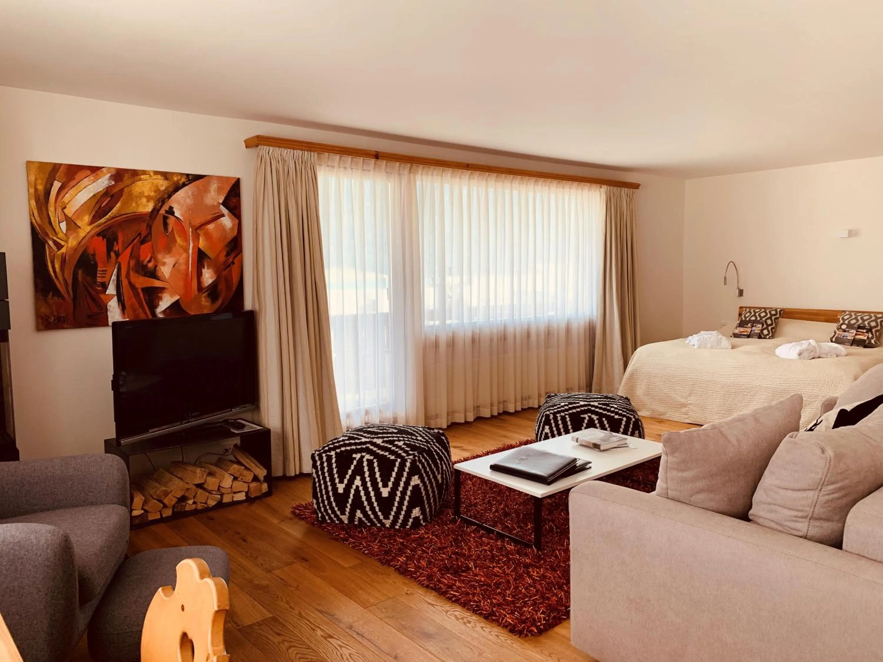 TV and multimedia, Bed in Albana Hotel Silvaplana