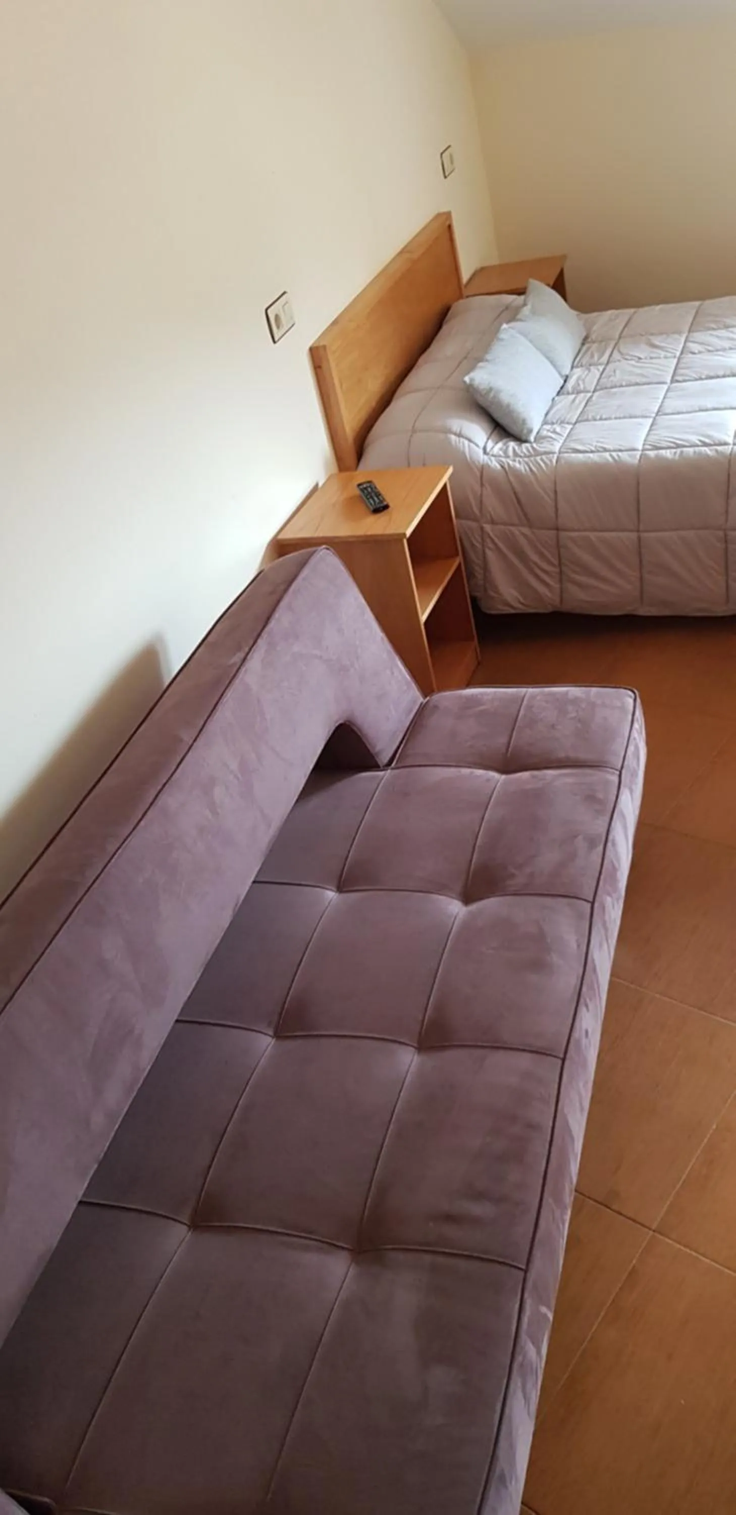 Bed in Hotel Alina