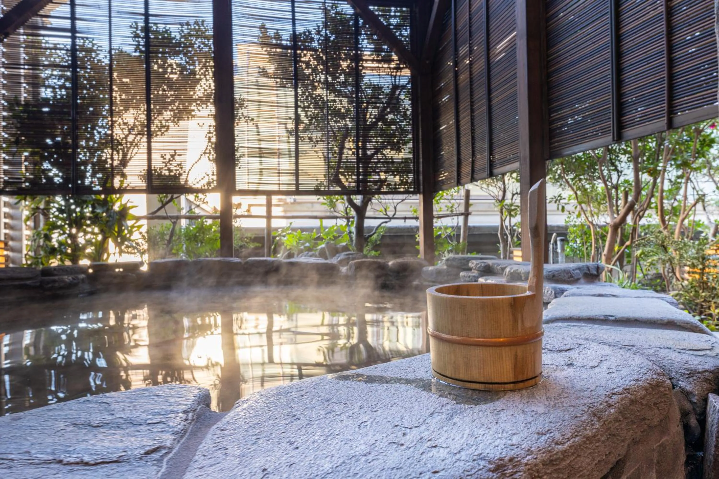 Open Air Bath in The QUBE Hotel Chiba