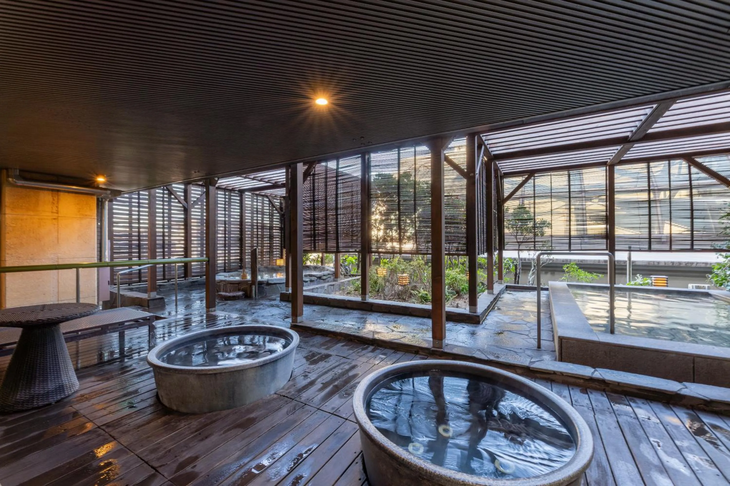 Open Air Bath in The QUBE Hotel Chiba