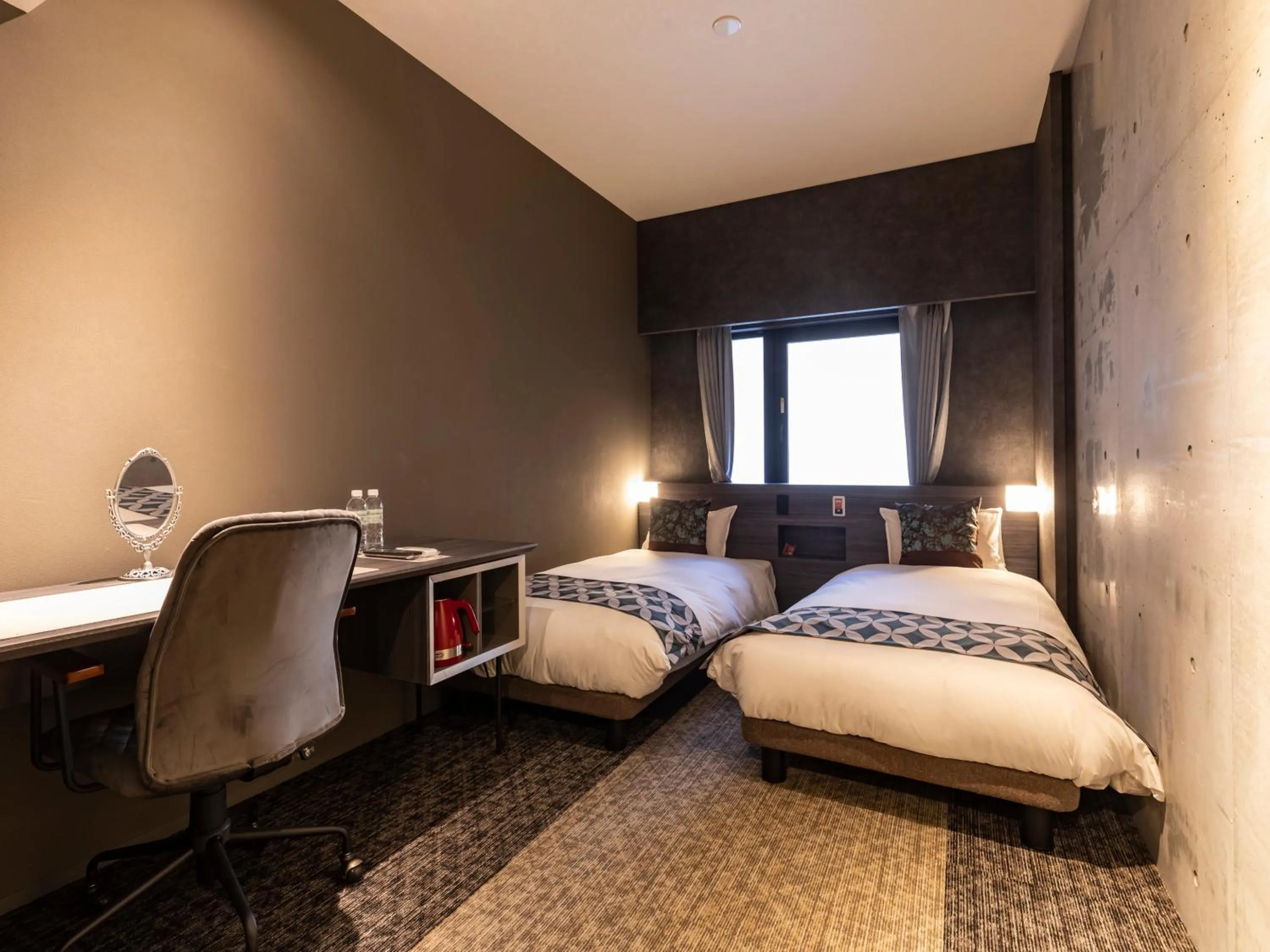 Bed in Hale Kyoto Tambaguchi Umekoji Park North