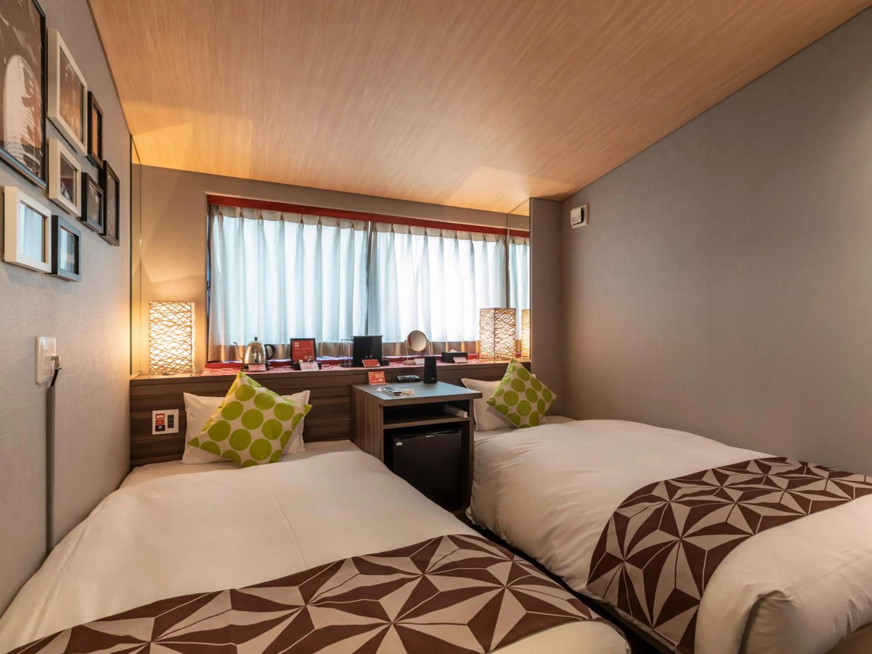 Bed in HALE Kyoto Toji