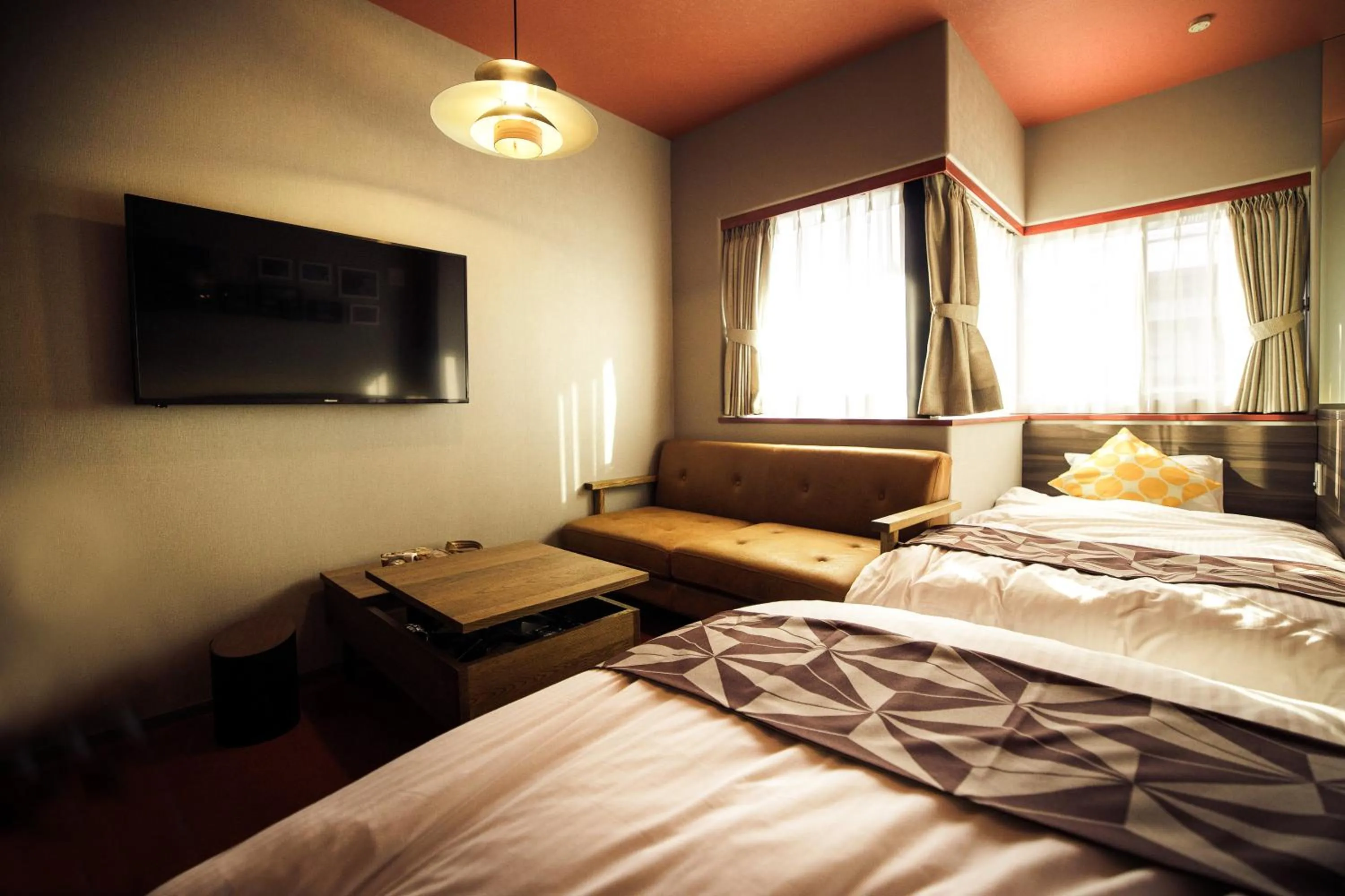 Bed in HALE Kyoto Toji