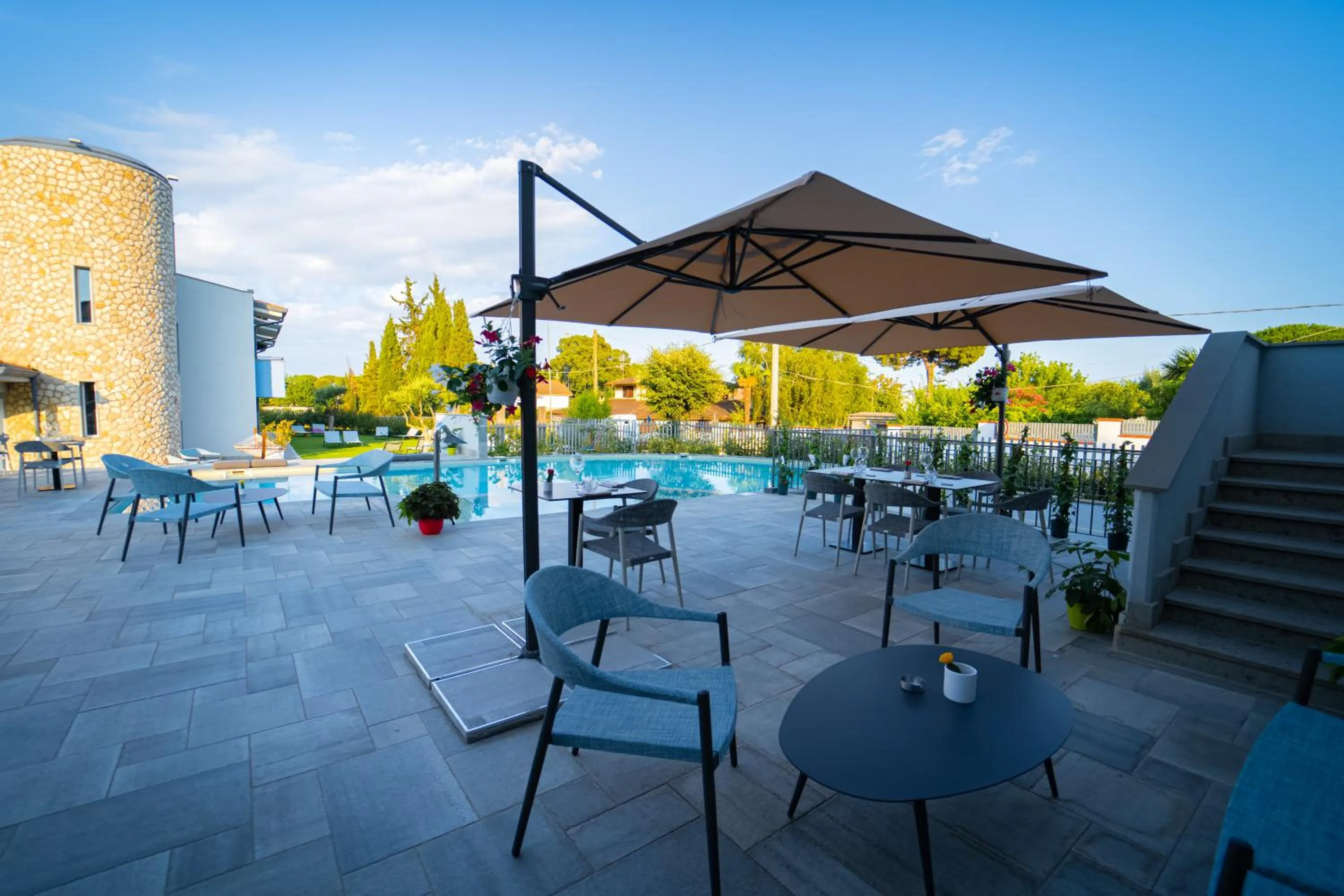 Pool view in Best Western Plus Sabaudia Hotel