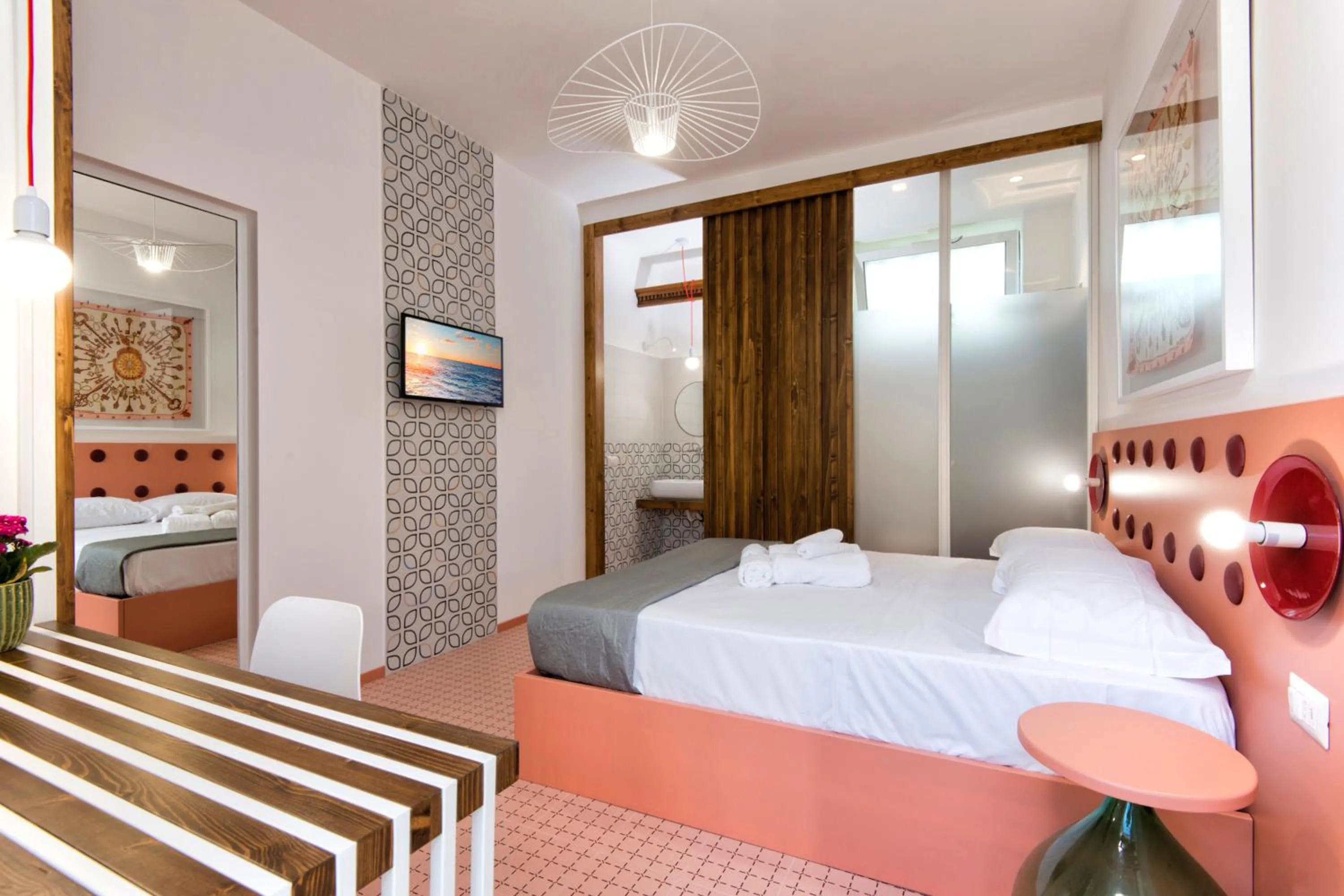 Bathroom, Bed in Maison Di Fiore B&B