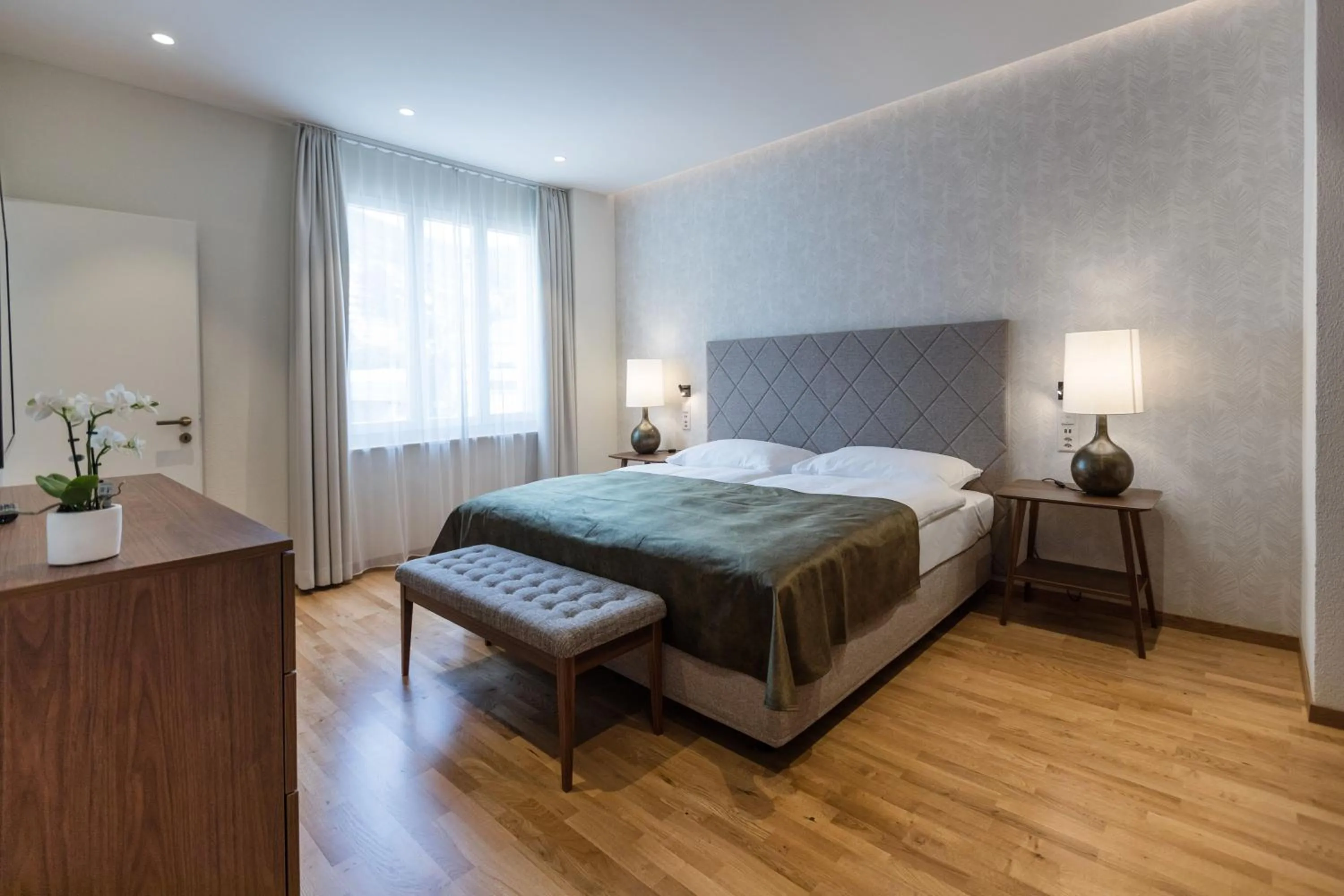 Bedroom, Bed in Hotel la Palma au Lac