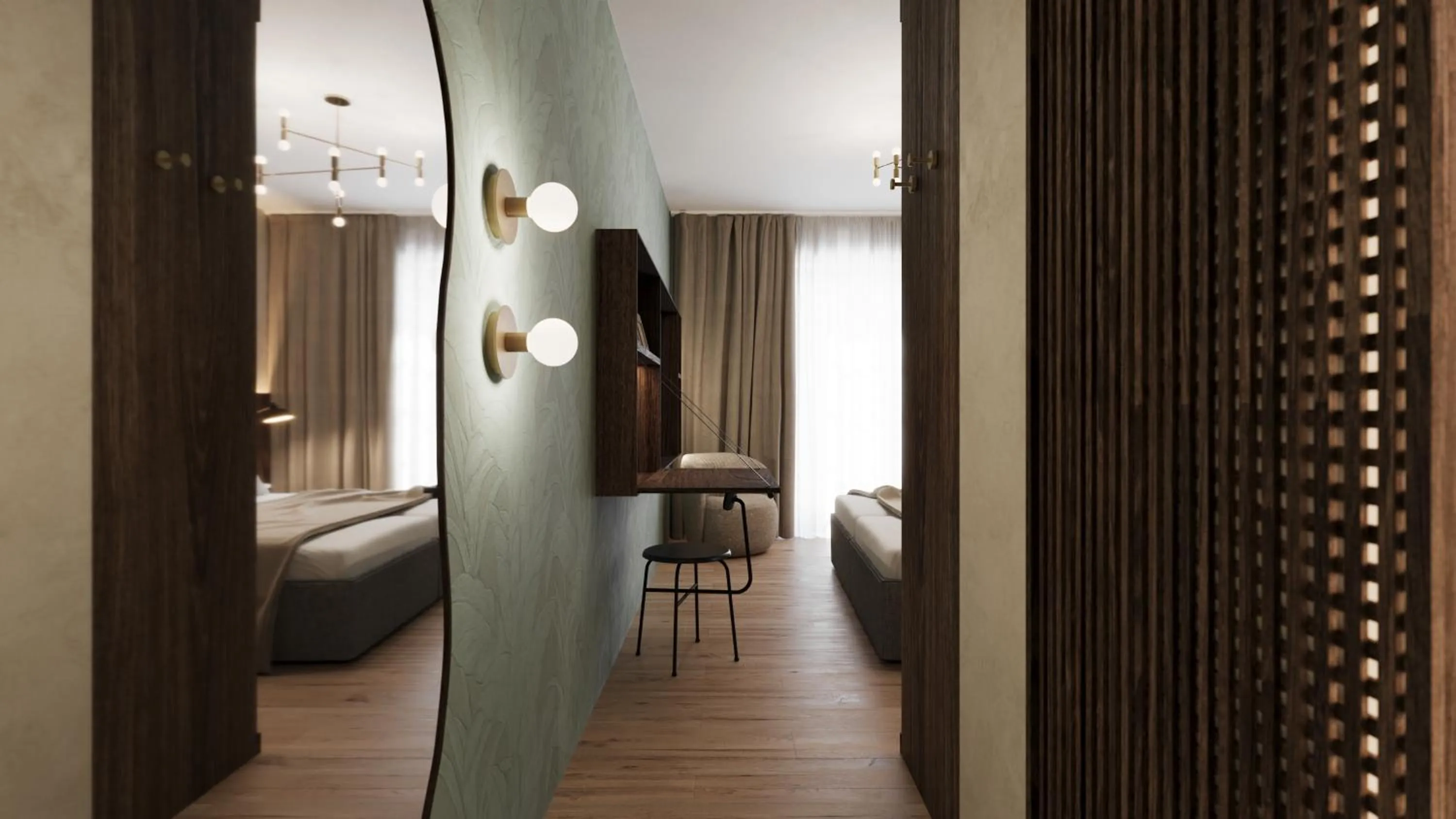 Photo of the whole room, Bed in Hotel la Palma au Lac