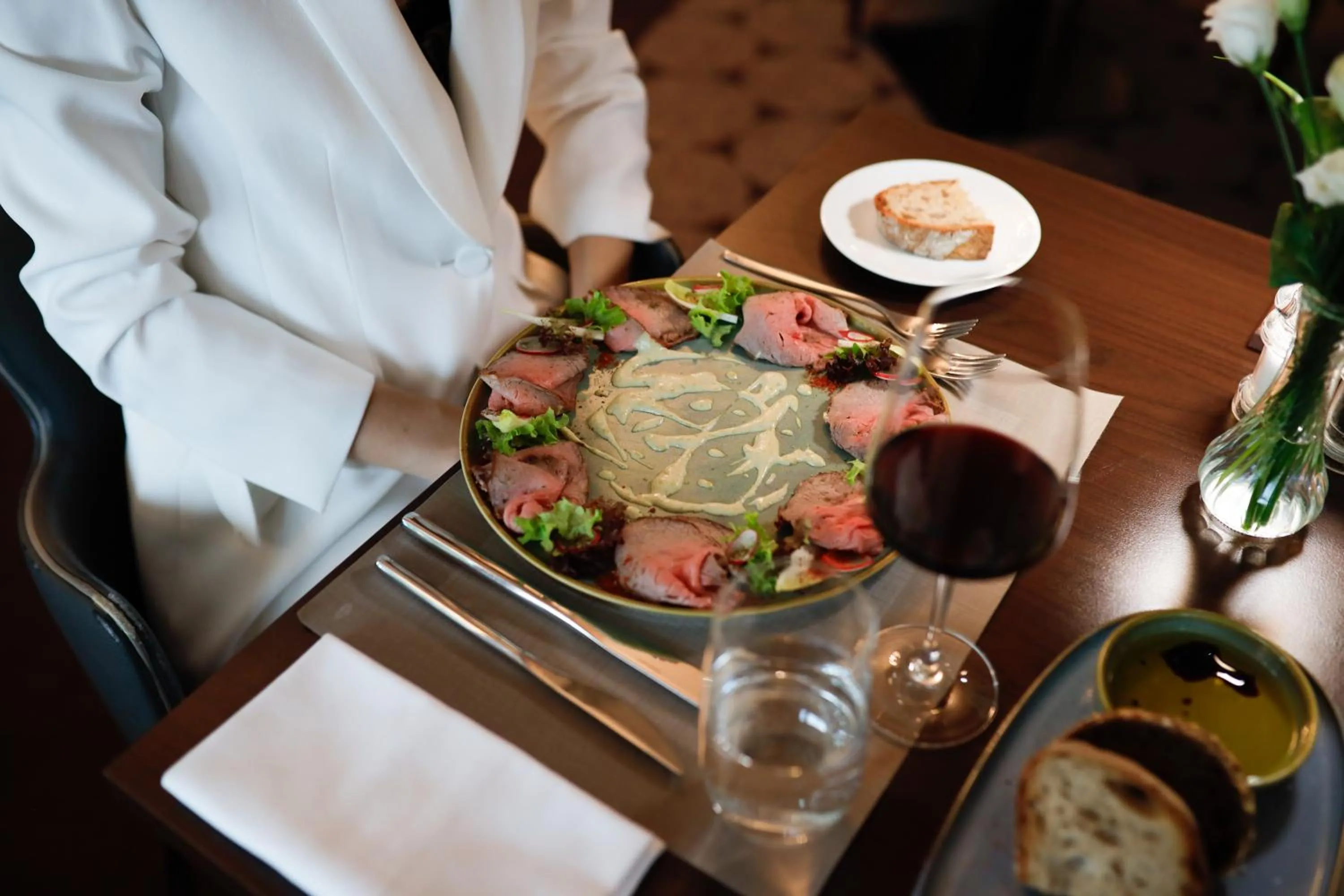 Food and drinks in Hotel la Palma au Lac