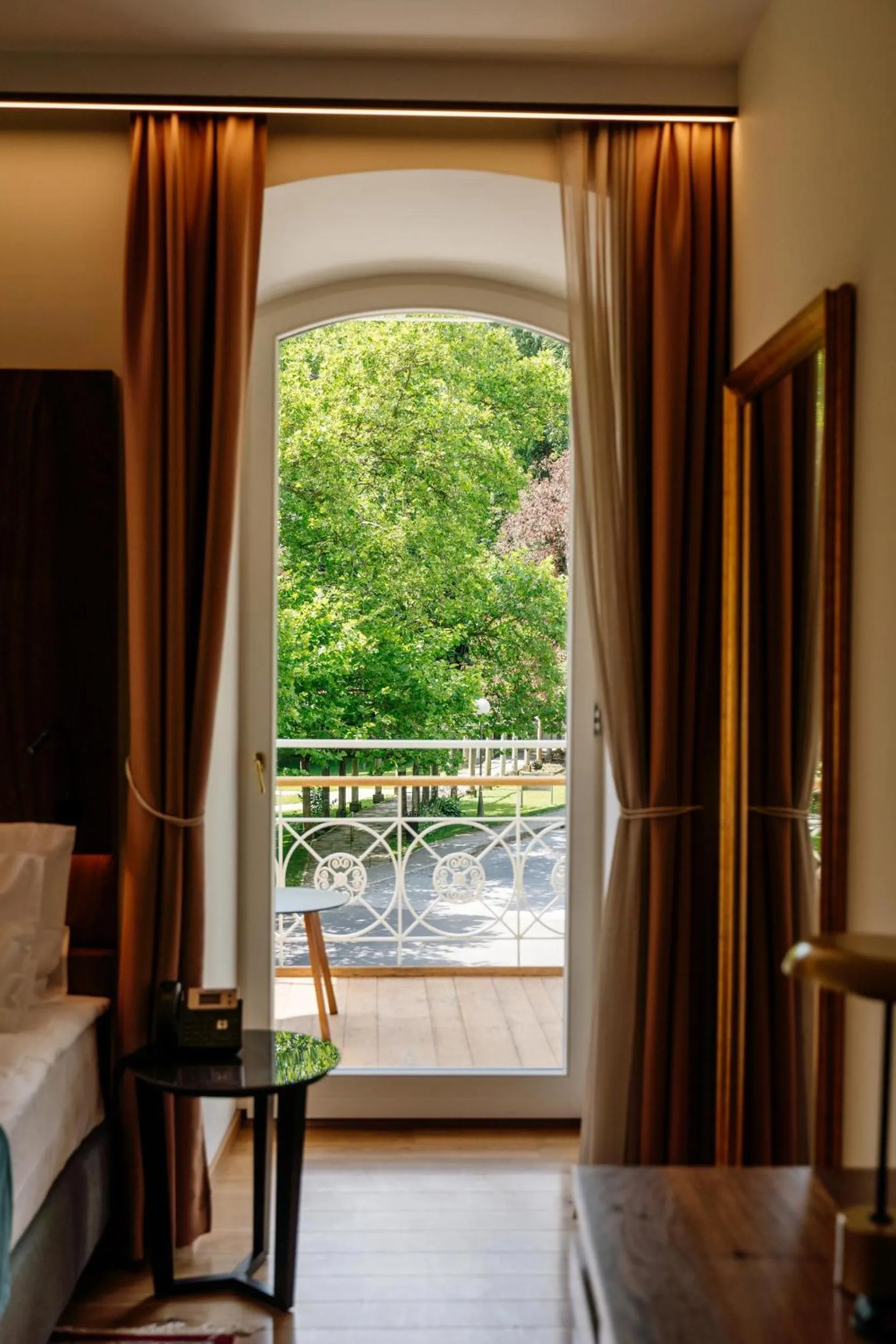 View (from property/room), Bed in Boutique Hotel Dobrna - Terme Dobrna