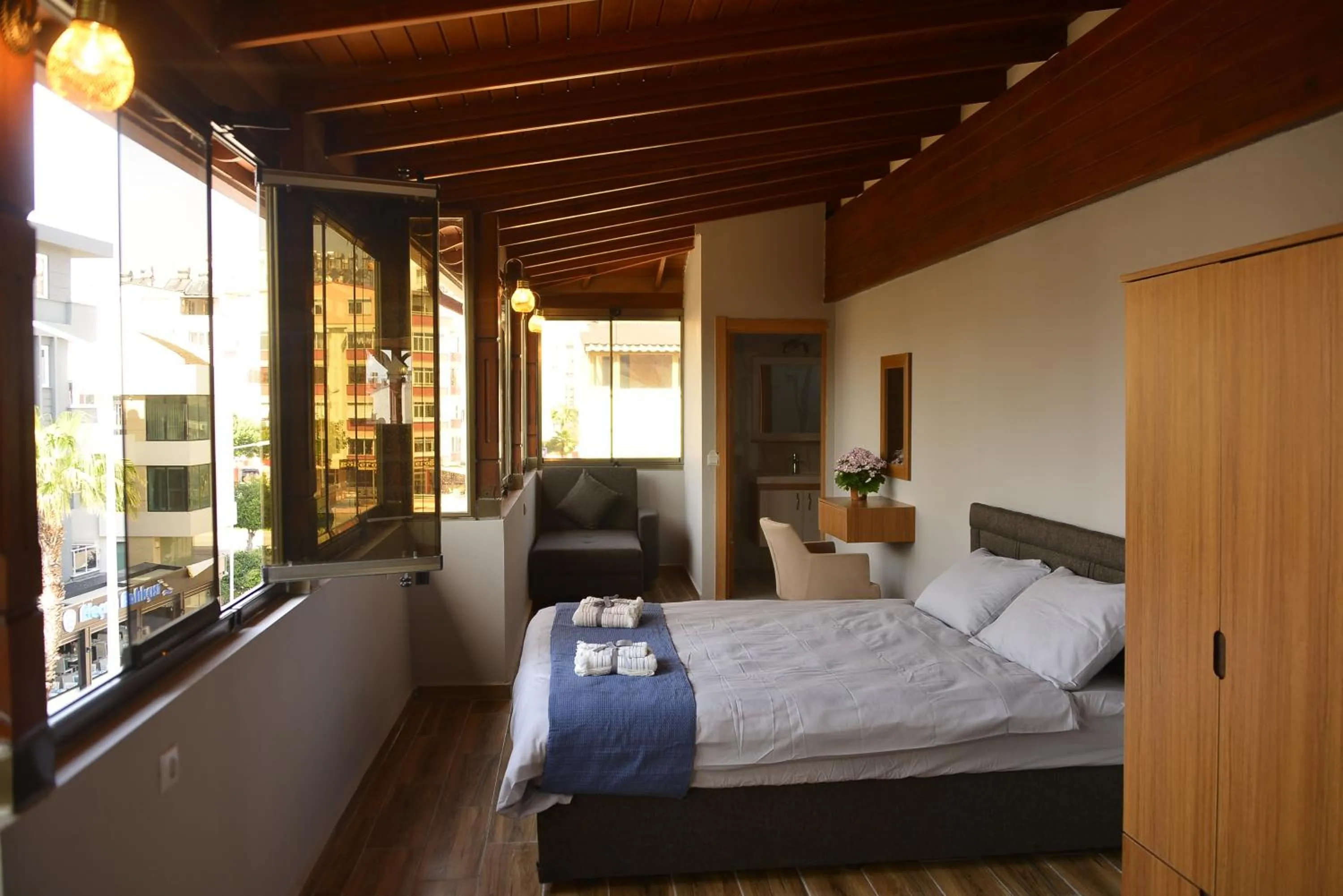 Bed in Pure Diamond Hotel