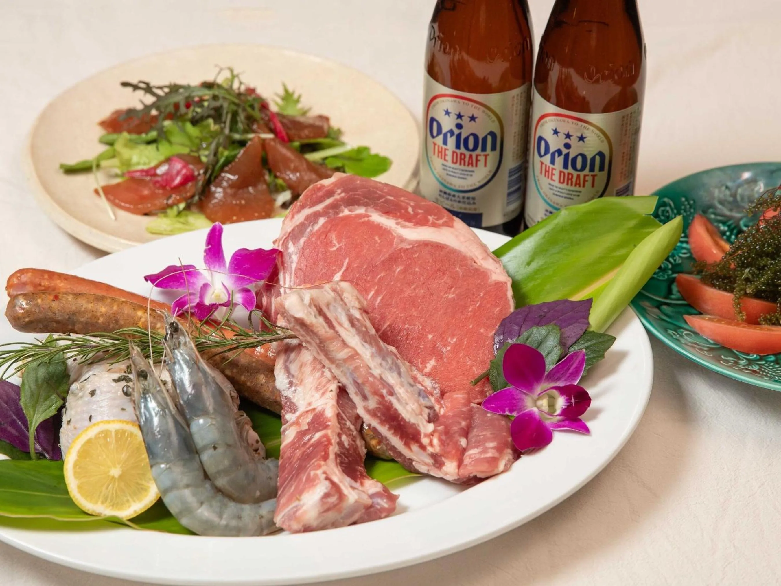 Dinner in 413 Hamahiga Hotel＆Cafe