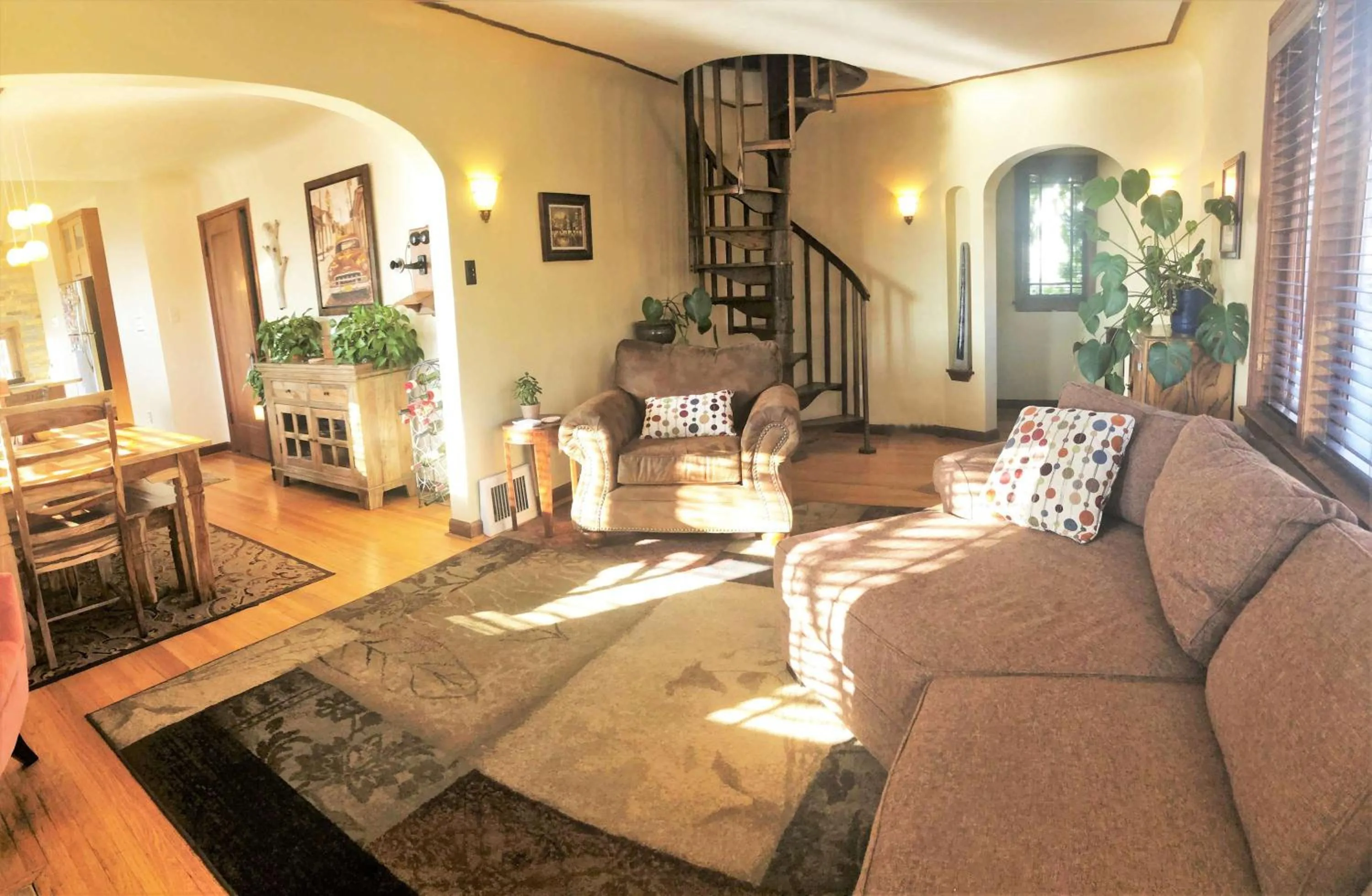 Living room in 6-Bedroom Tudor in the Downtown Historic District