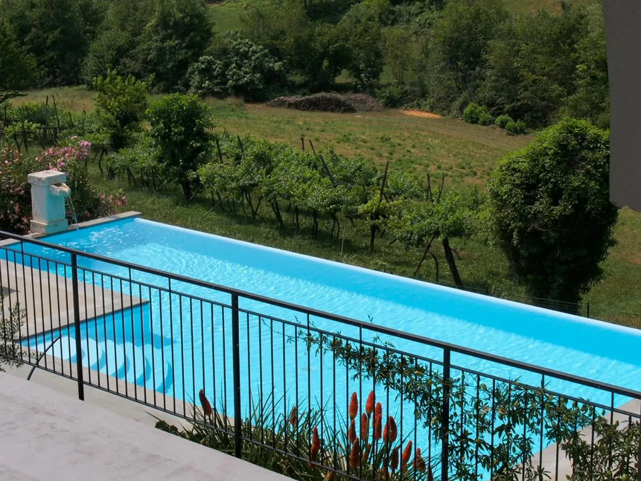 Pool view in Valle B&B