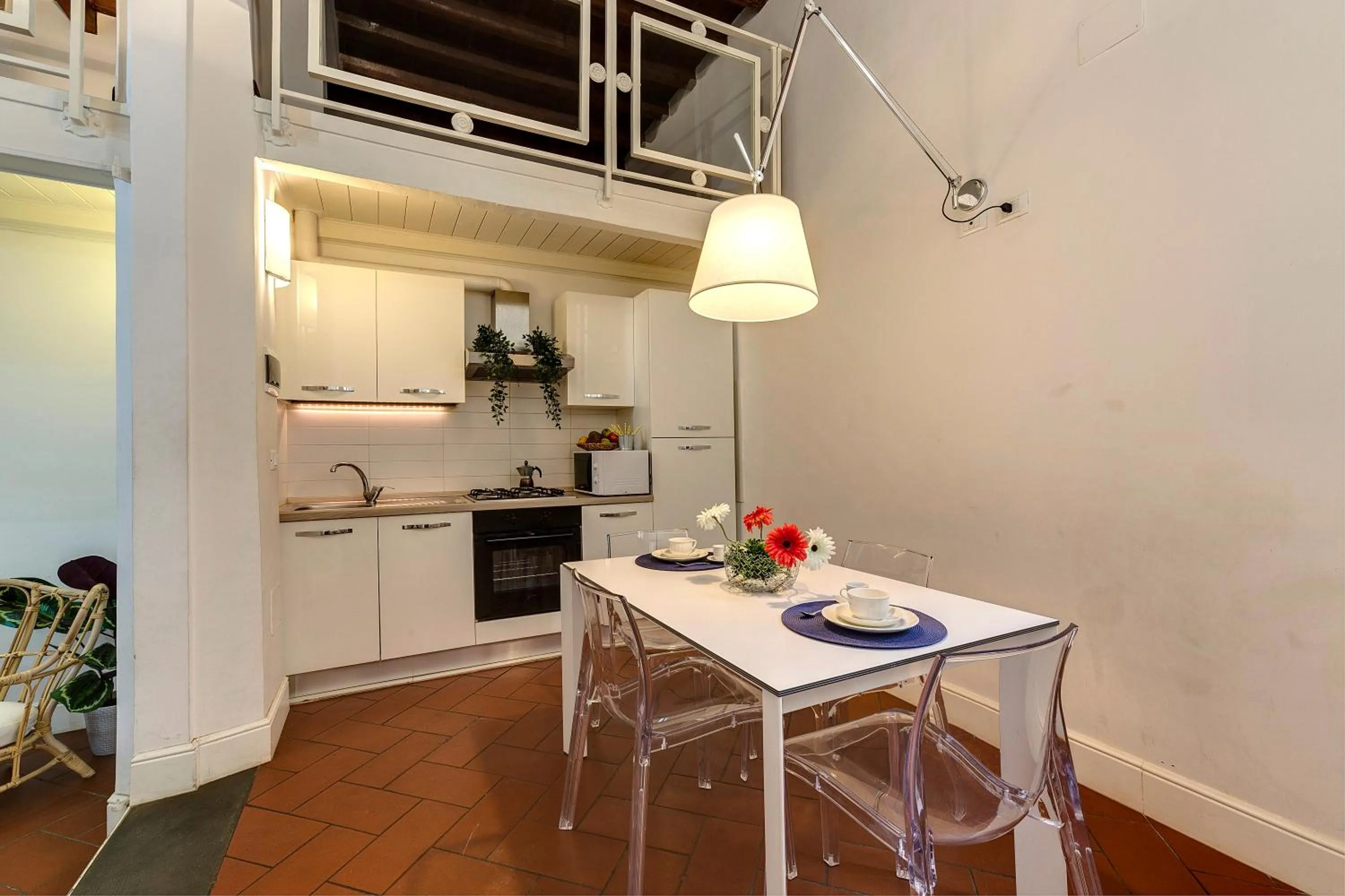 Kitchen or kitchenette in Tegolaio Apartment by Mamo Florence