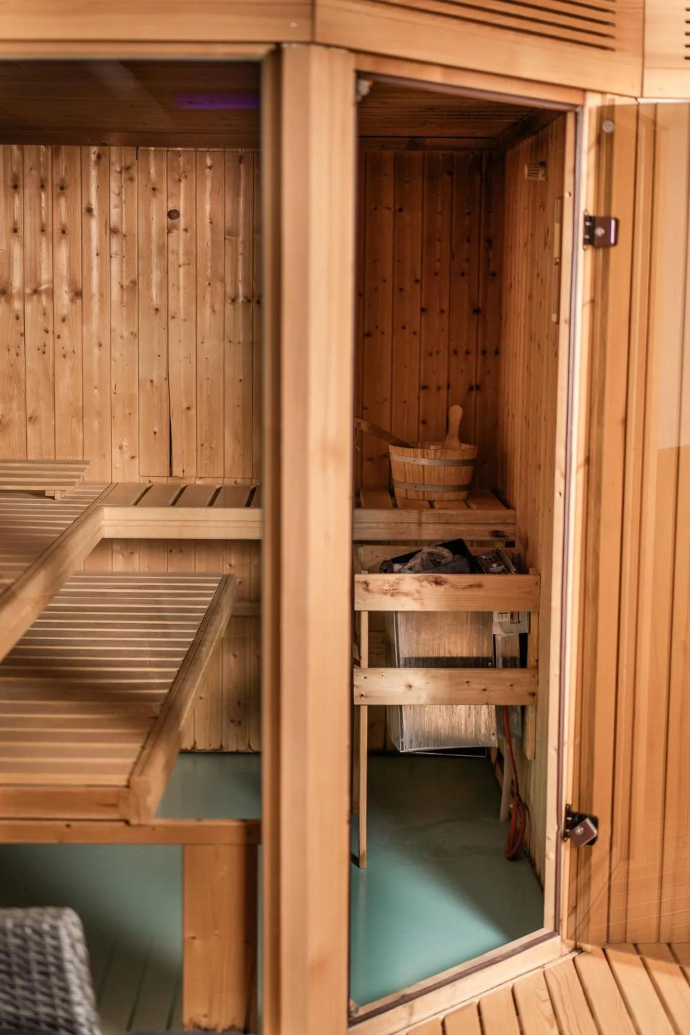 Sauna in Hôtel de Gruyères