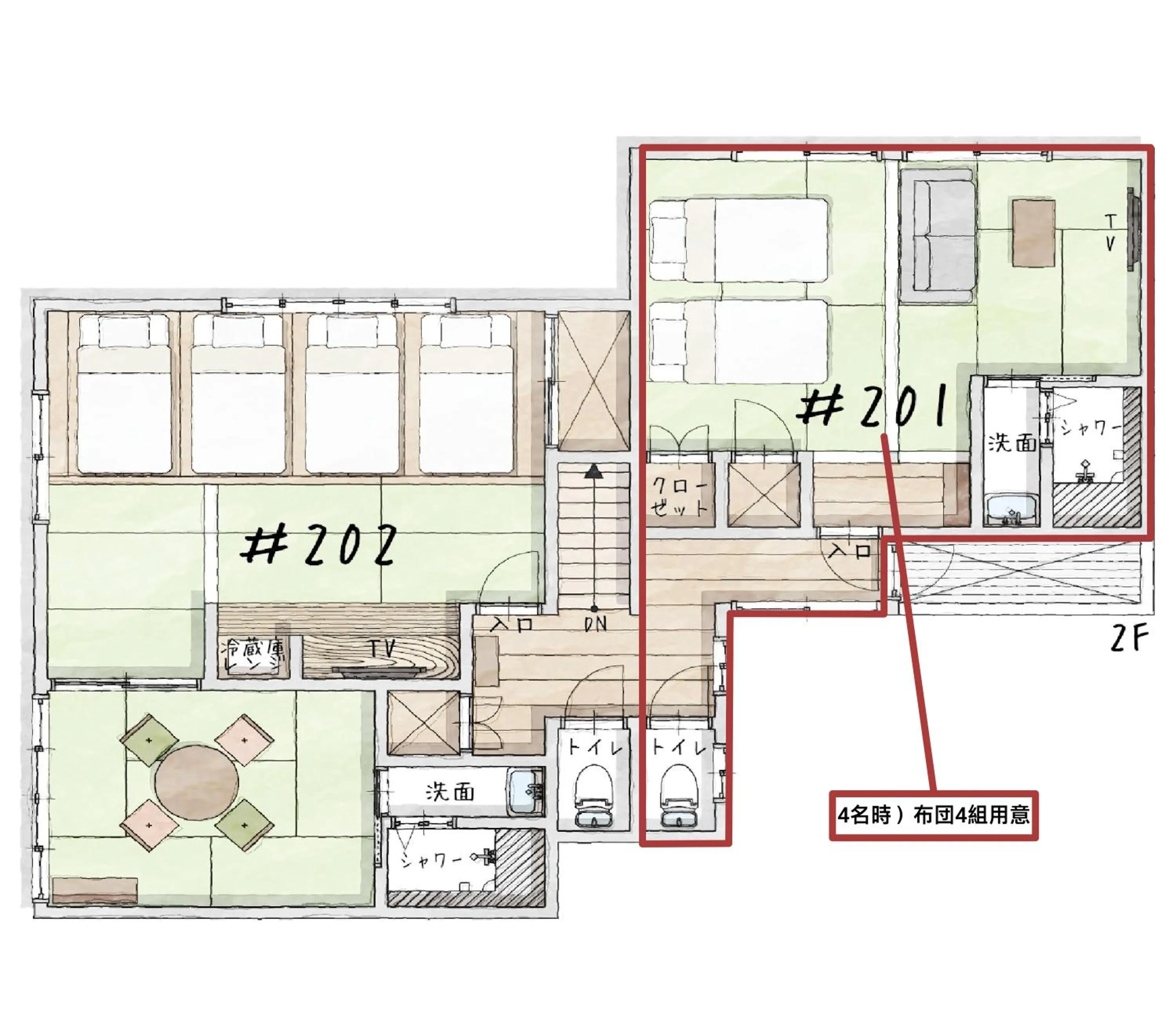 Floor plan in Yuimaru EAST - 最大18名貸切OK