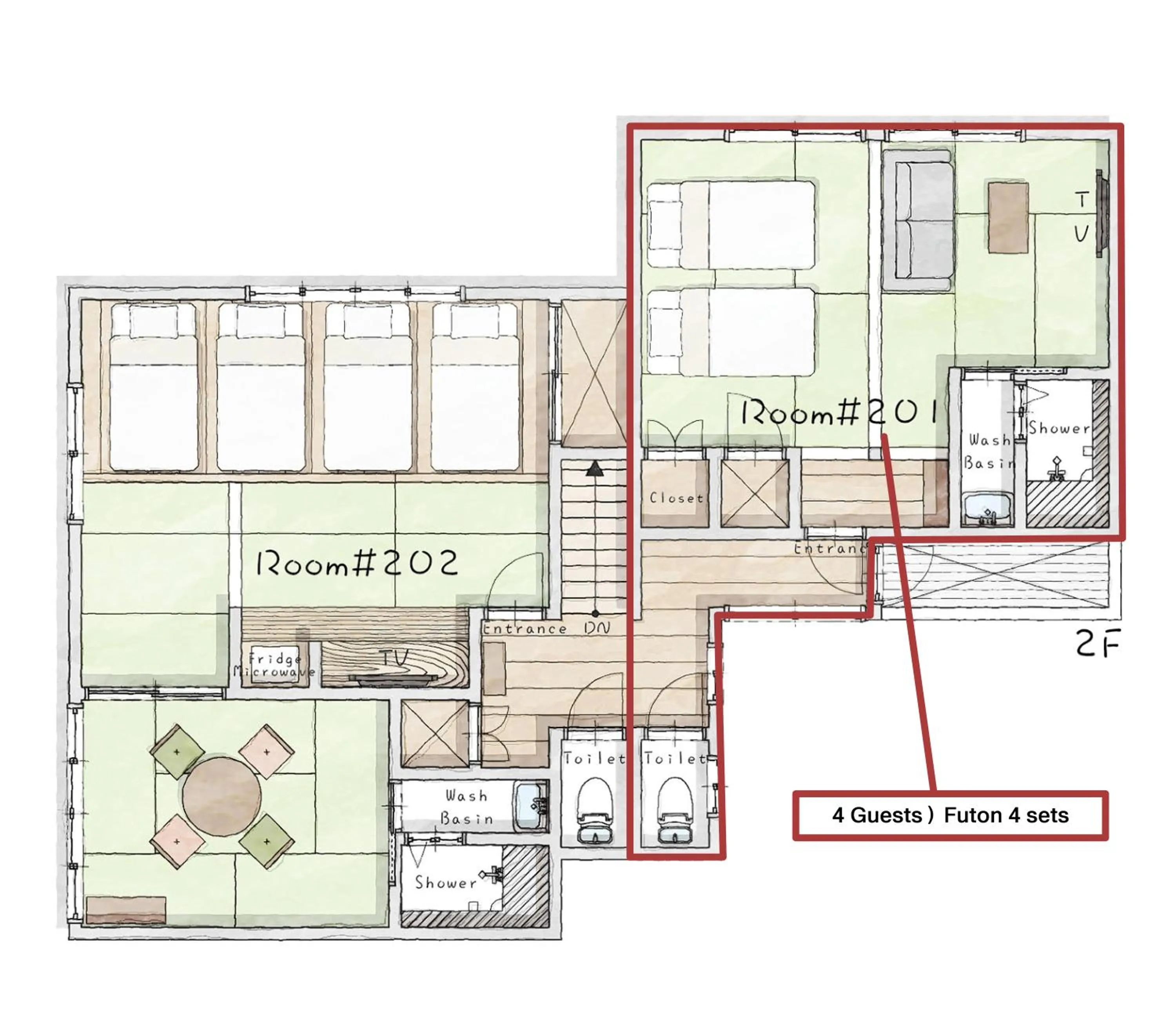 Floor plan in Yuimaru EAST - 最大18名貸切OK