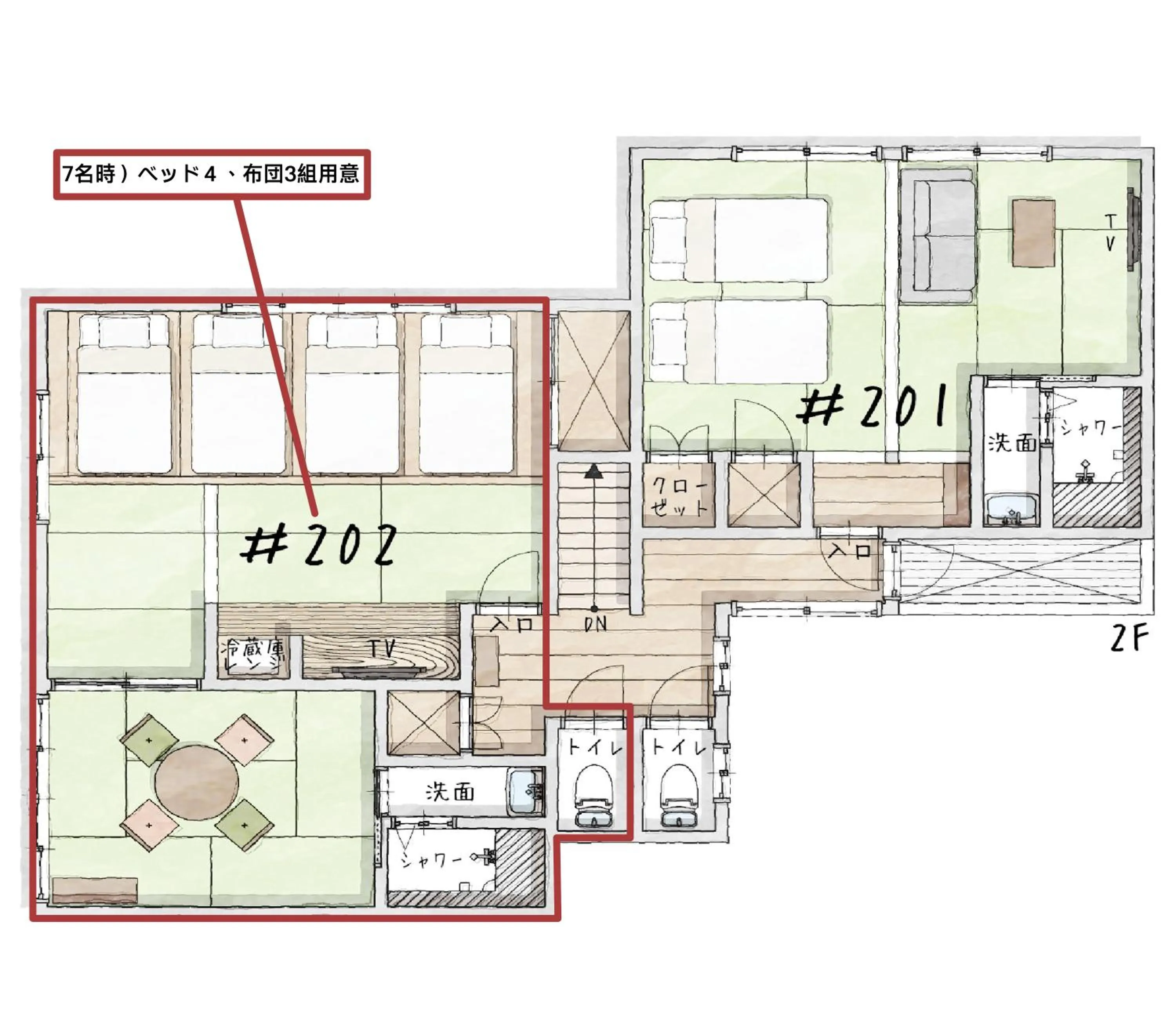 Floor plan in Yuimaru EAST - 最大18名貸切OK