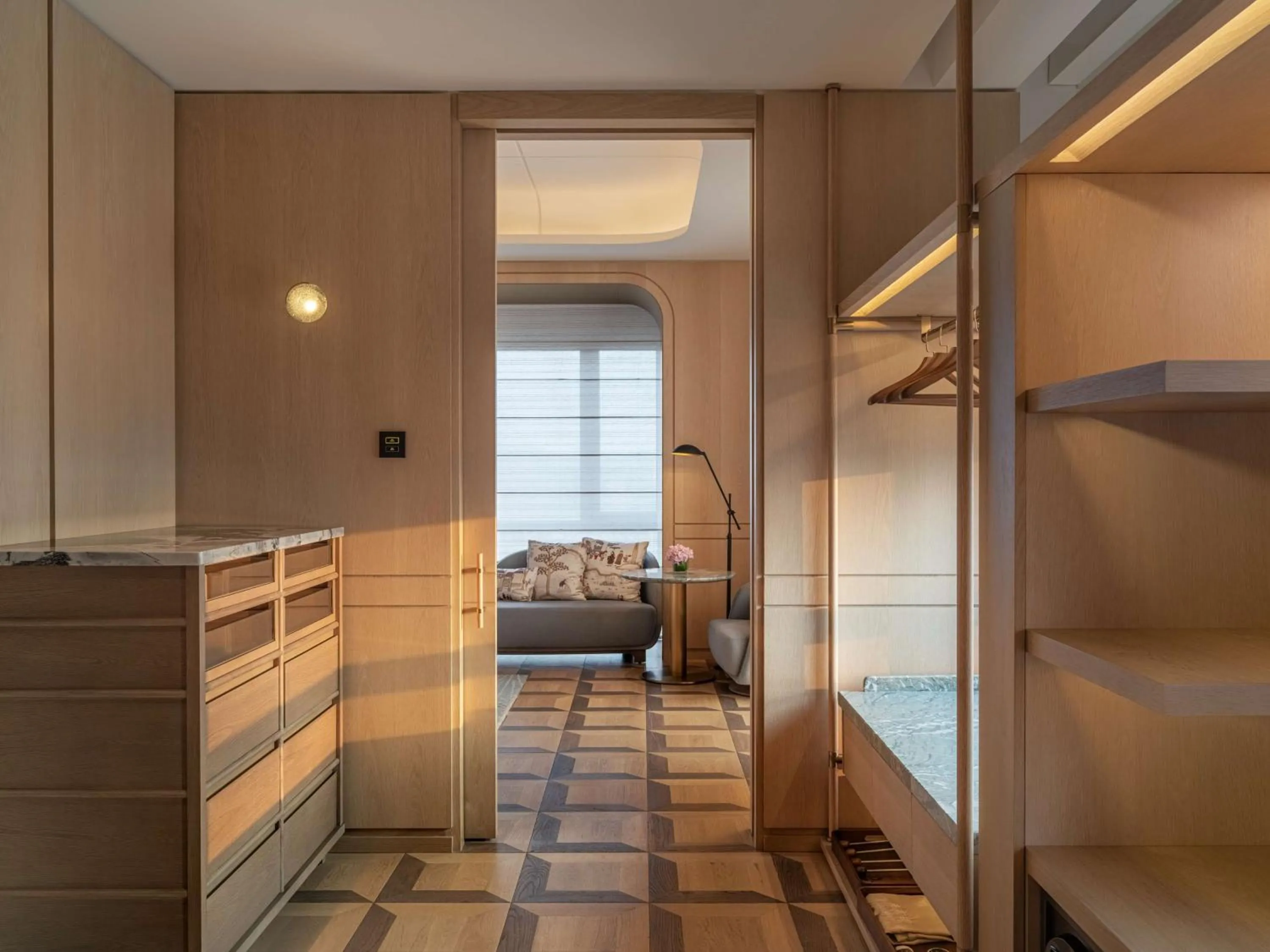 Photo of the whole room, Bed in Waldorf Astoria Xiamen