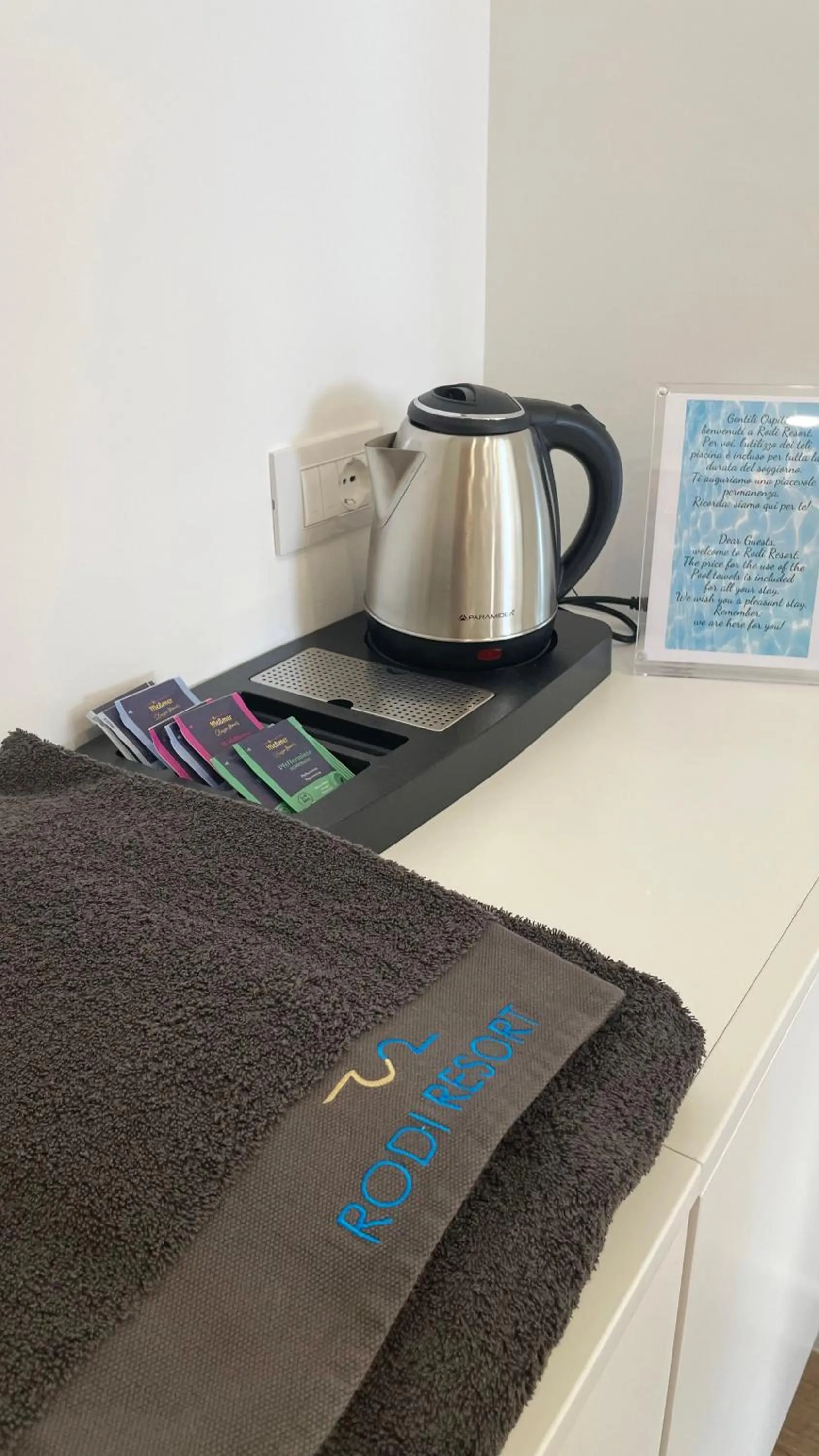 Coffee/tea facilities in Rodi Resort