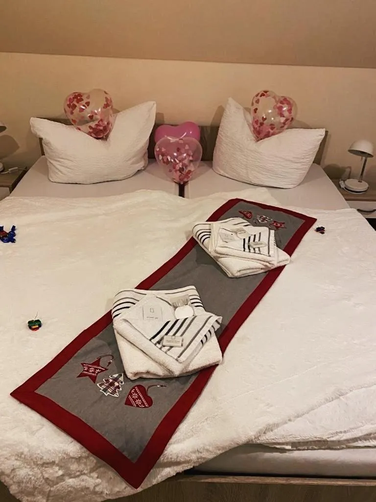 Bed in Pension Lavendel