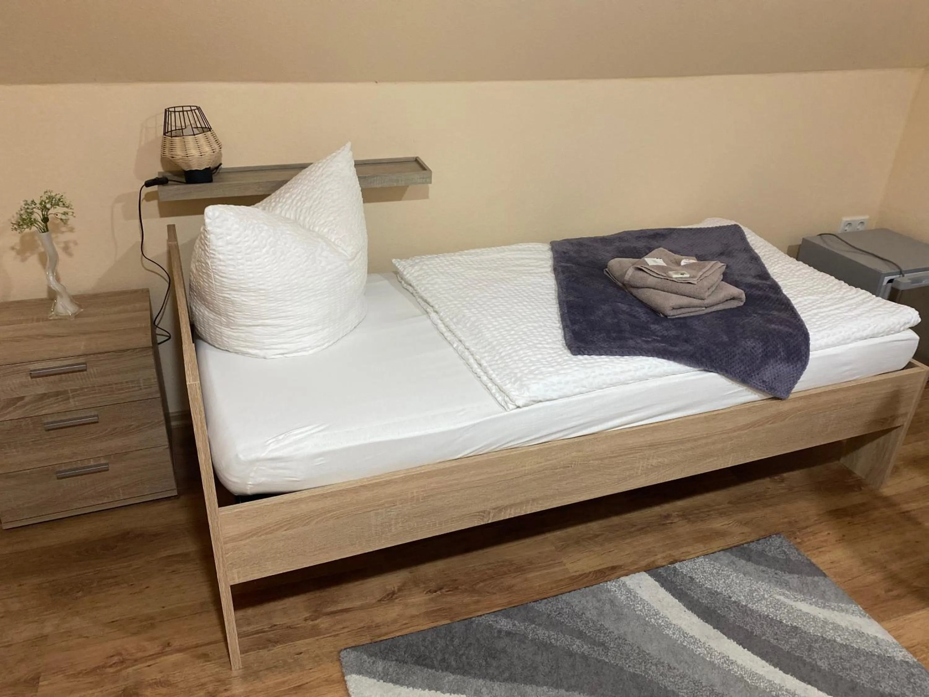 Bed in Pension Lavendel