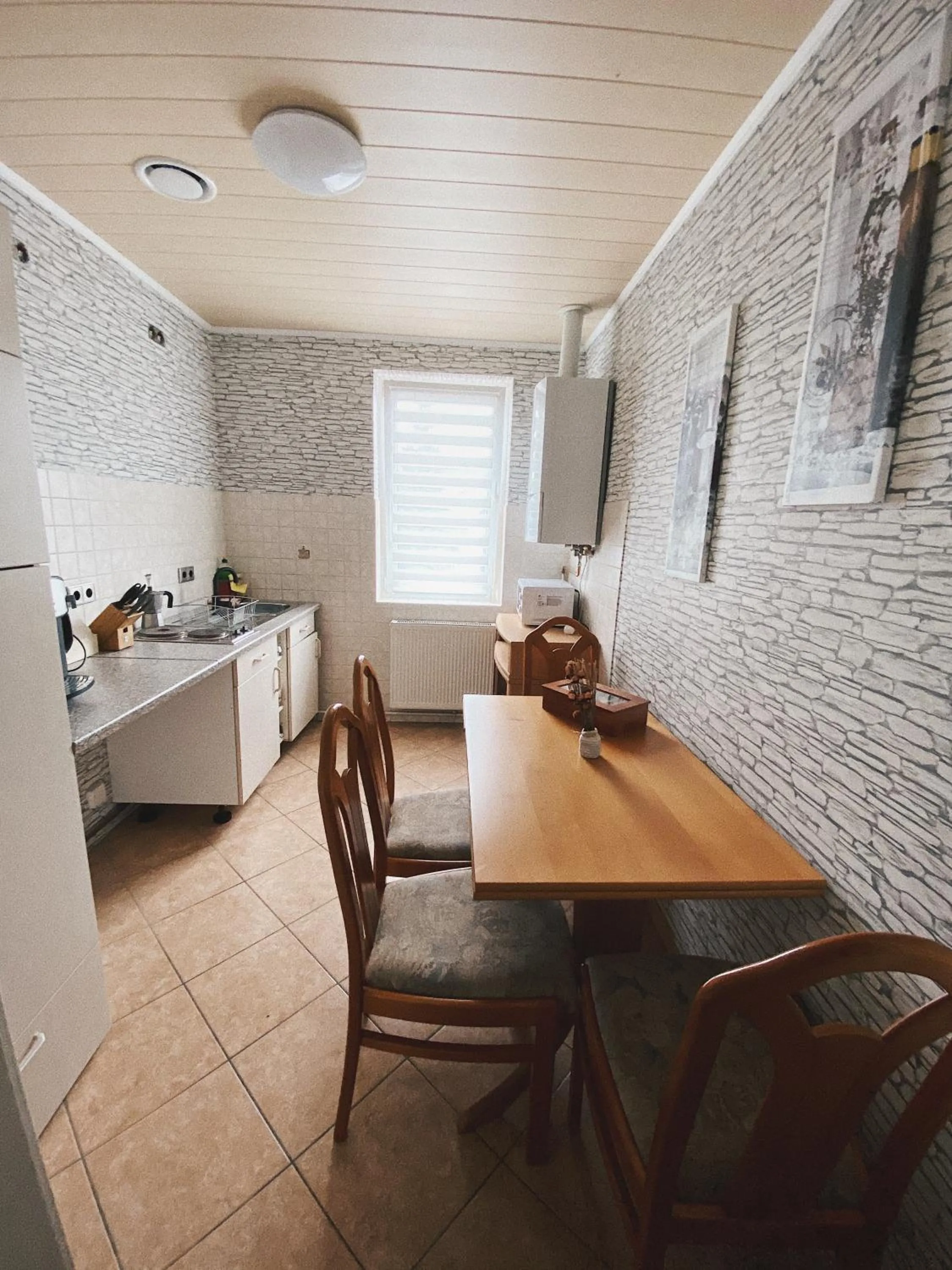 Kitchen or kitchenette in Pension Lavendel
