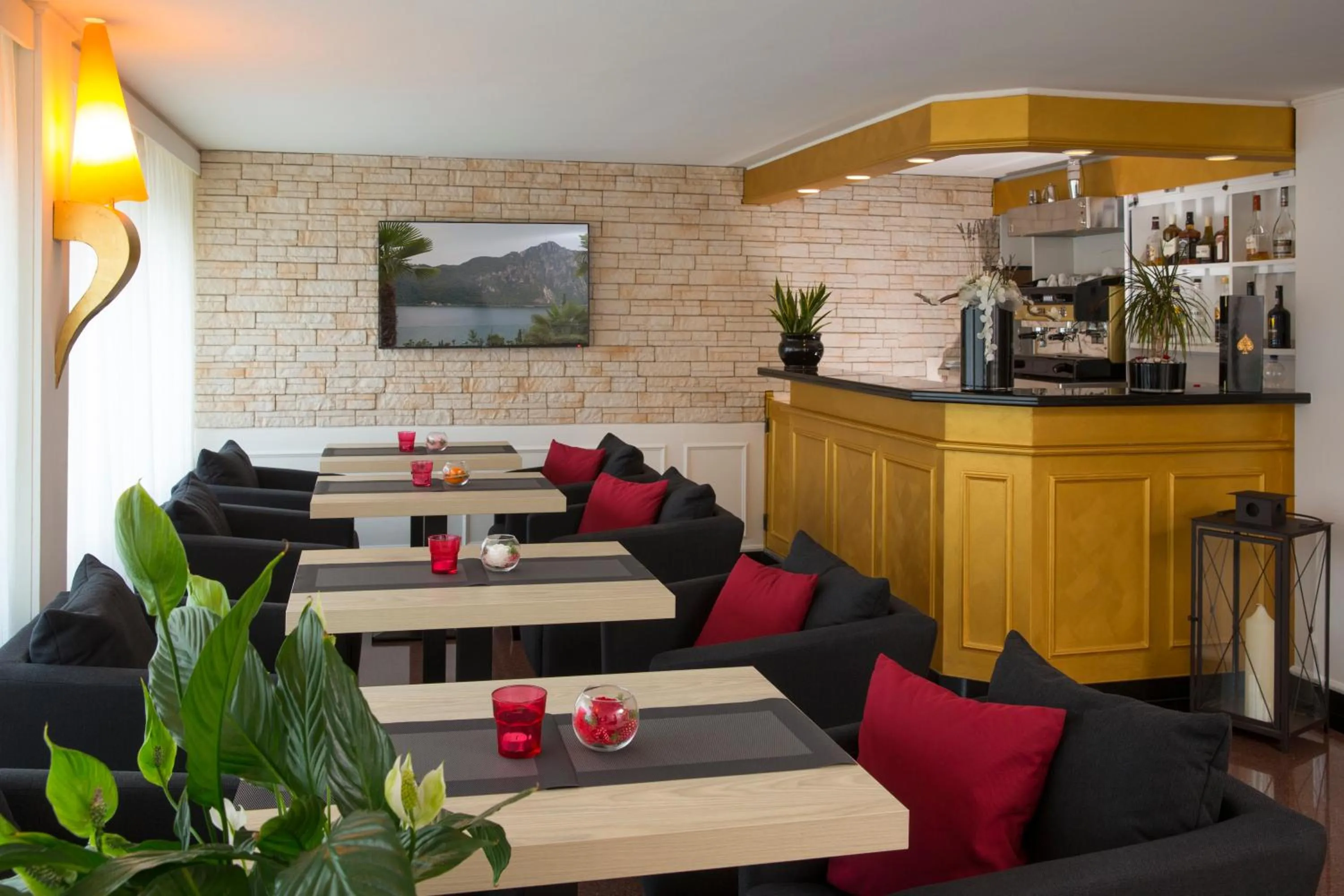 Communal lounge/ TV room in Hotel Campione