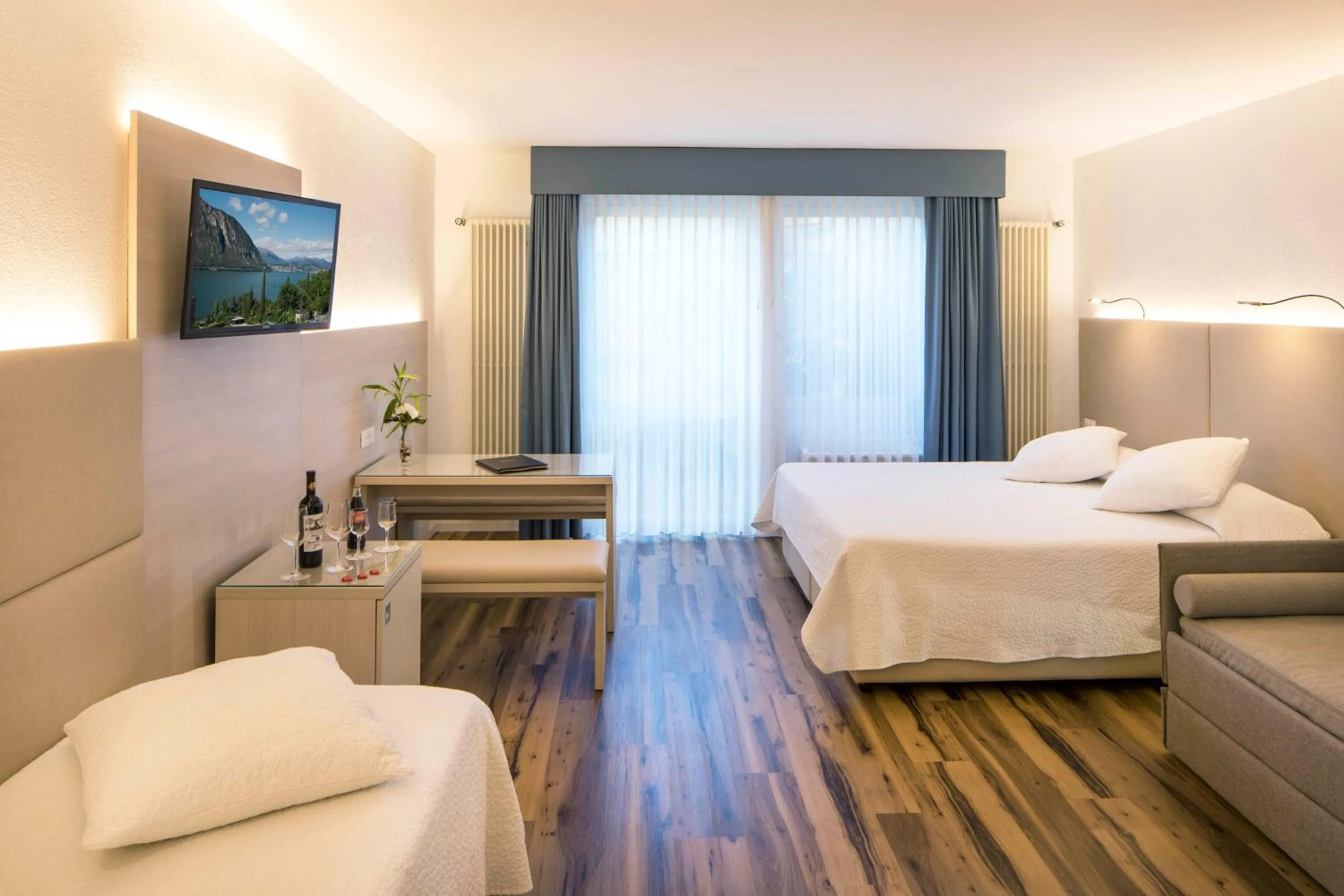 Bed in Hotel Campione