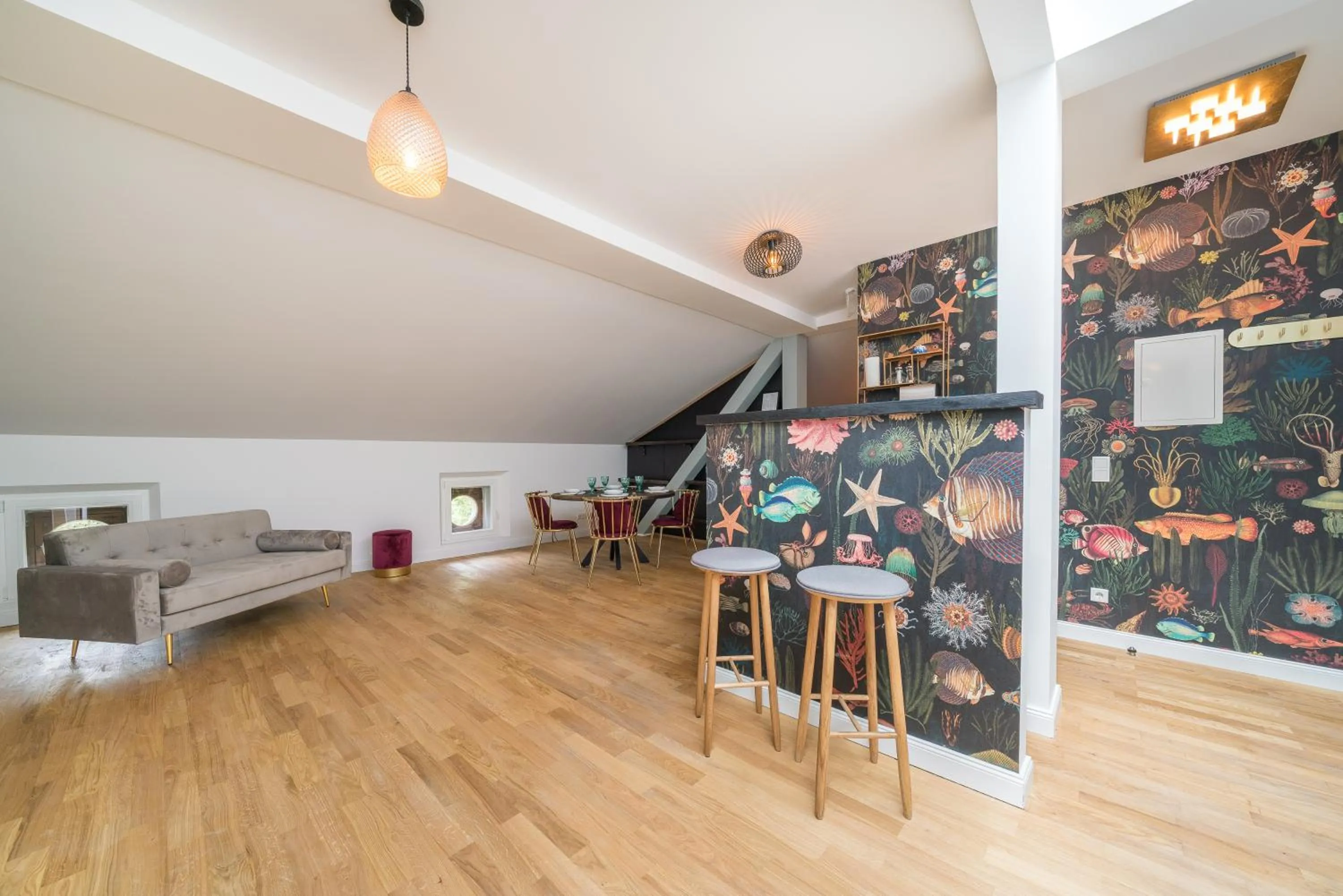 Living room in Design Apartments - "Villa Arnim"