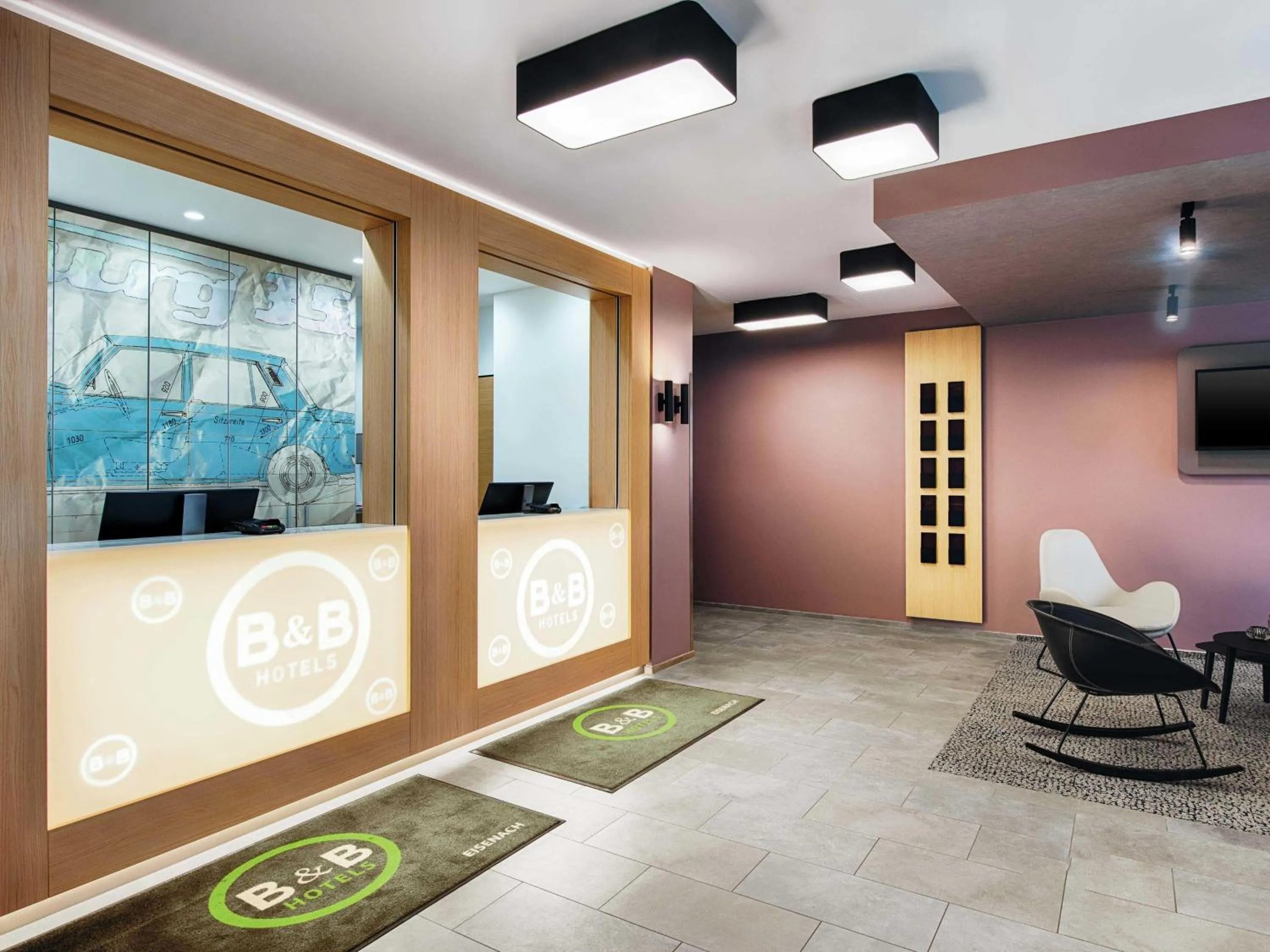 Lobby or reception in B&B Hotel Eisenach