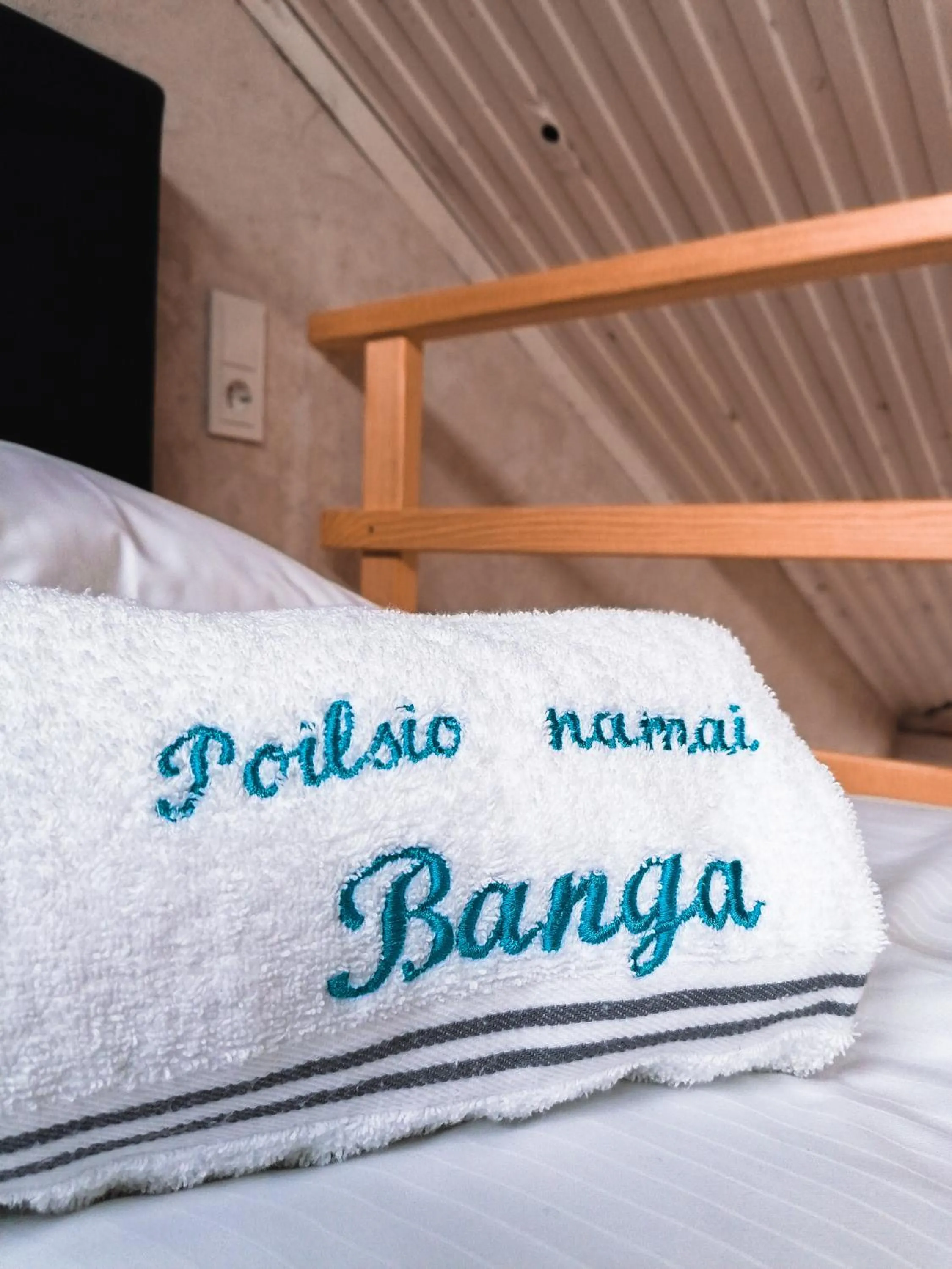 Bedroom in Poilsio namai Banga Sventojoje