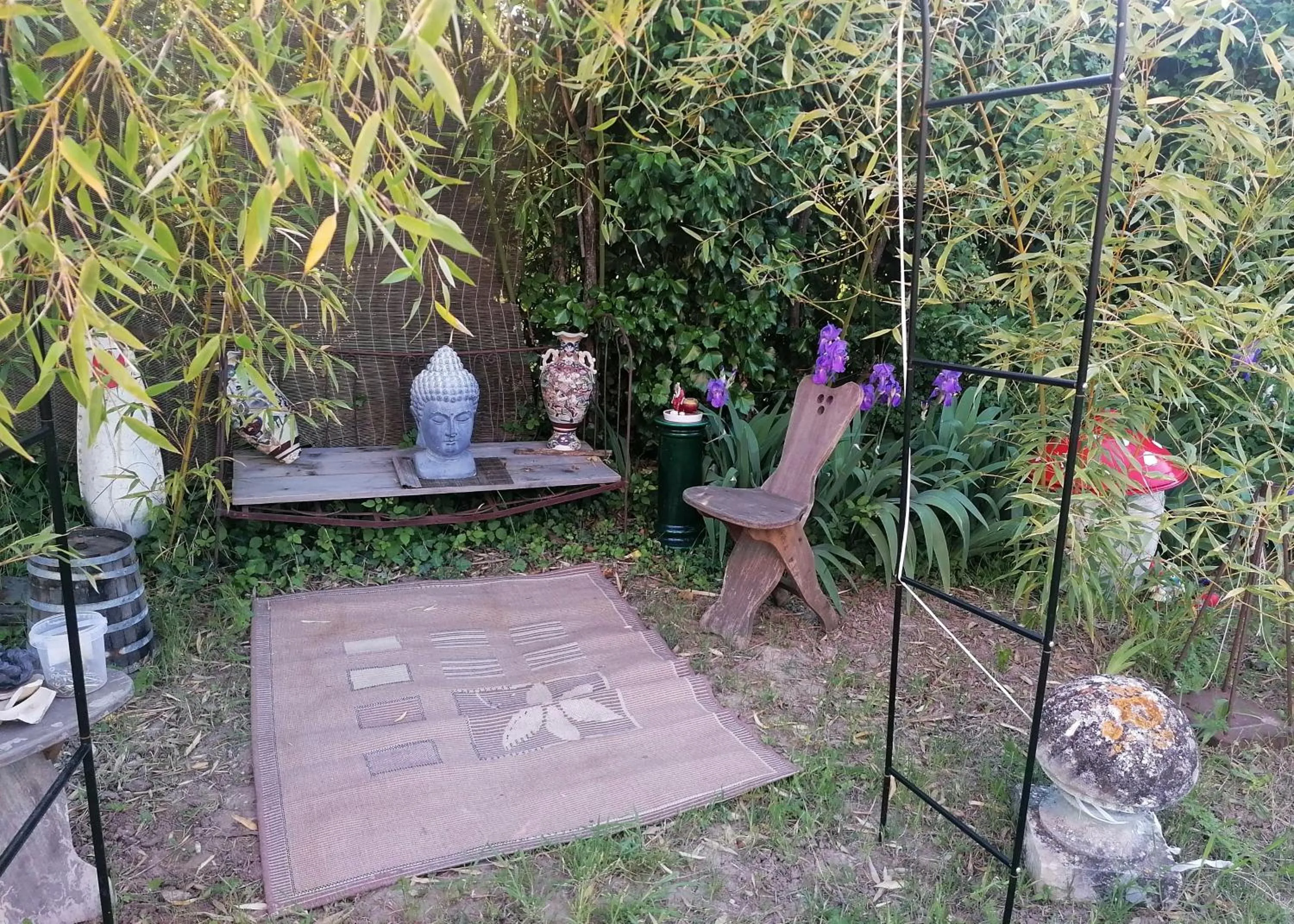 Garden in la fée viviane et michel l'enchanteur