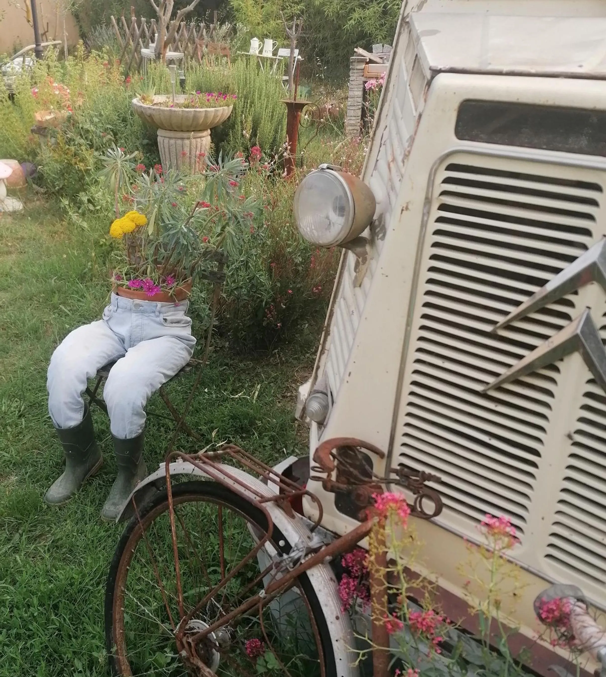 Garden view in la fée viviane et michel l'enchanteur
