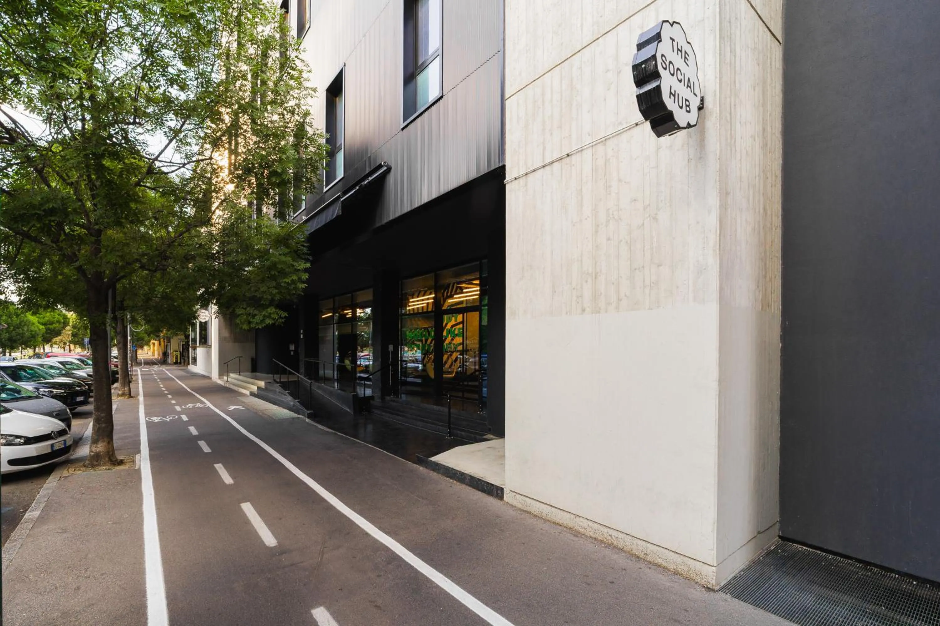 Facade/entrance in The Social Hub Bologna