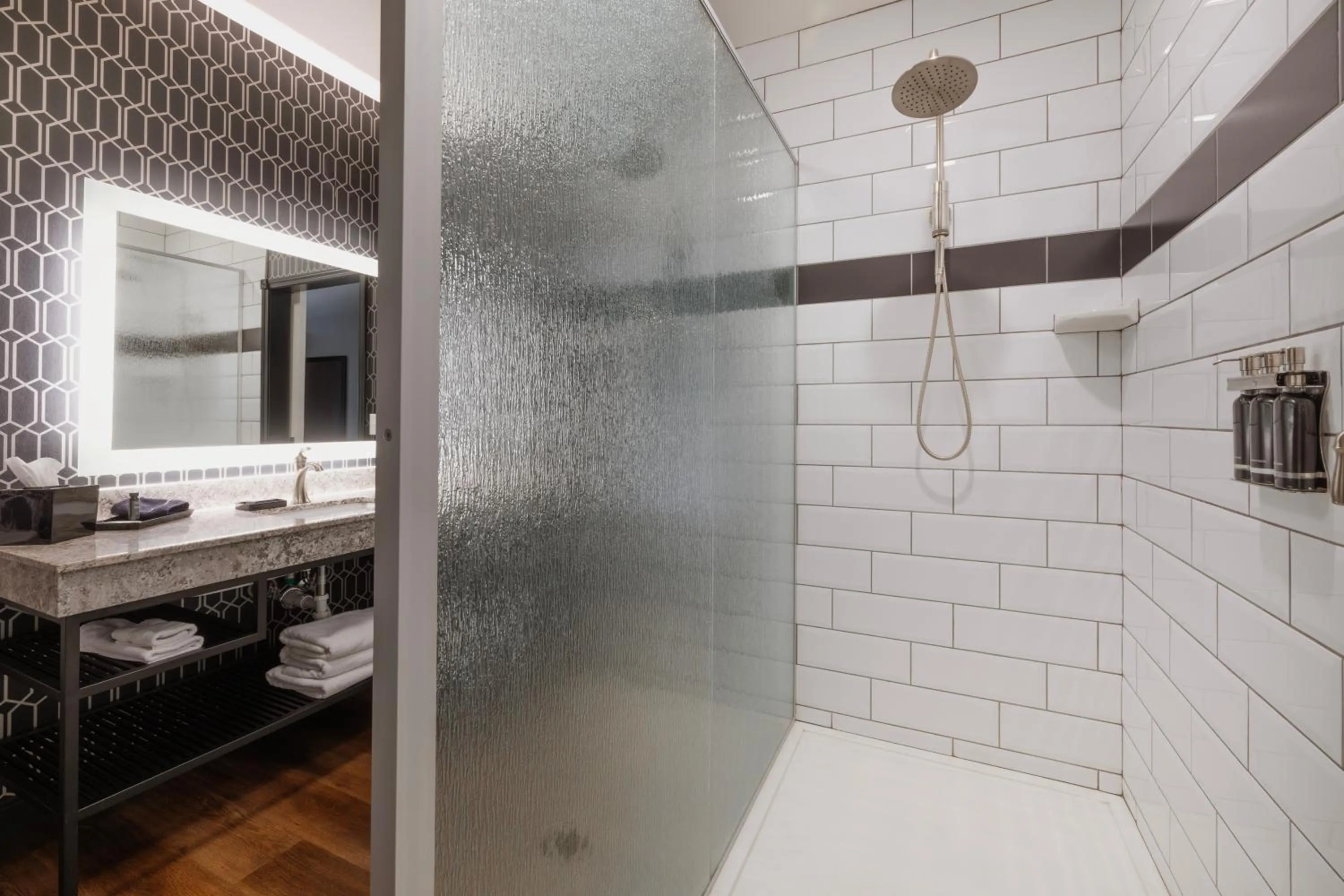 Shower in The Parker Hotel