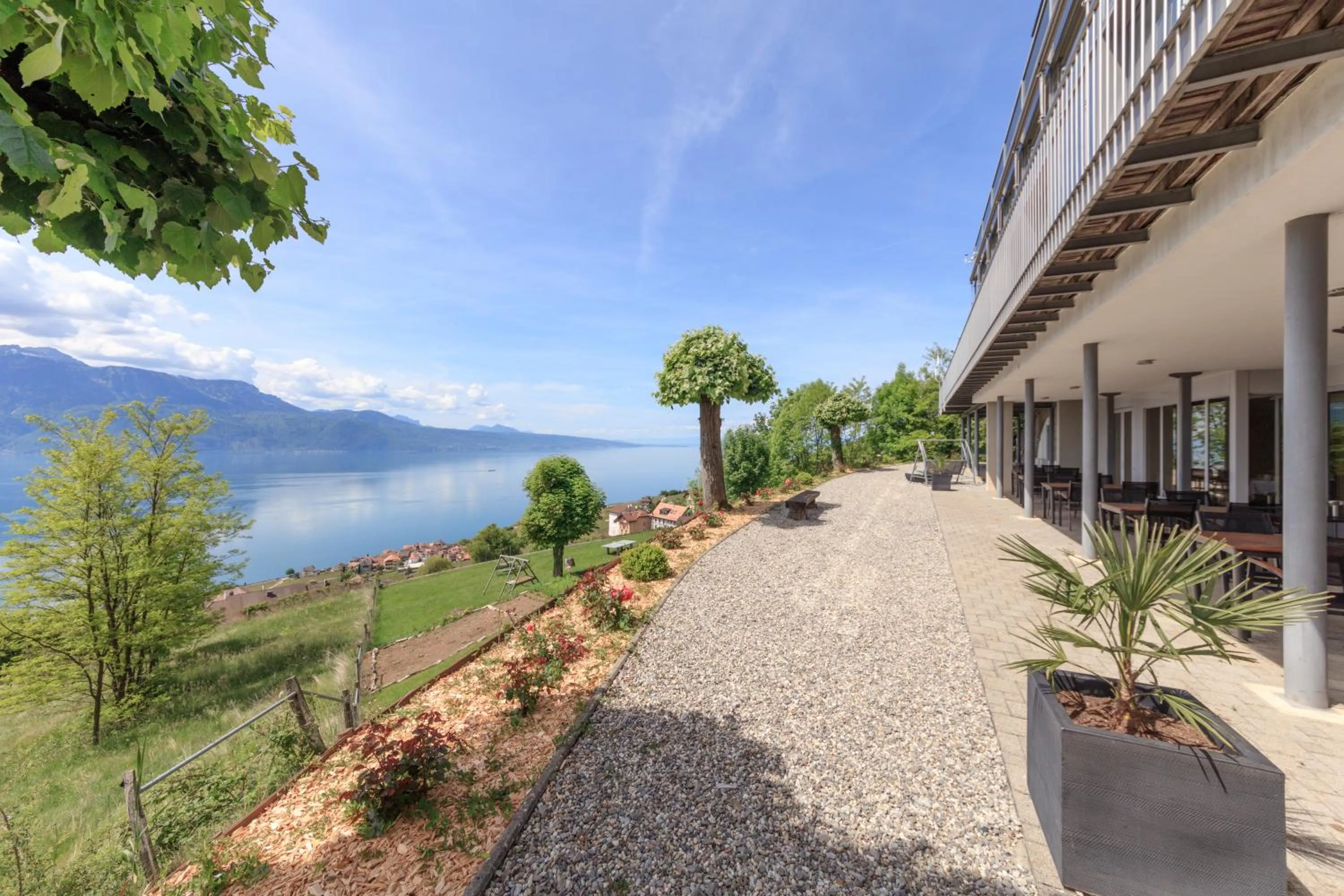 Natural landscape in Hôtel Prealpina