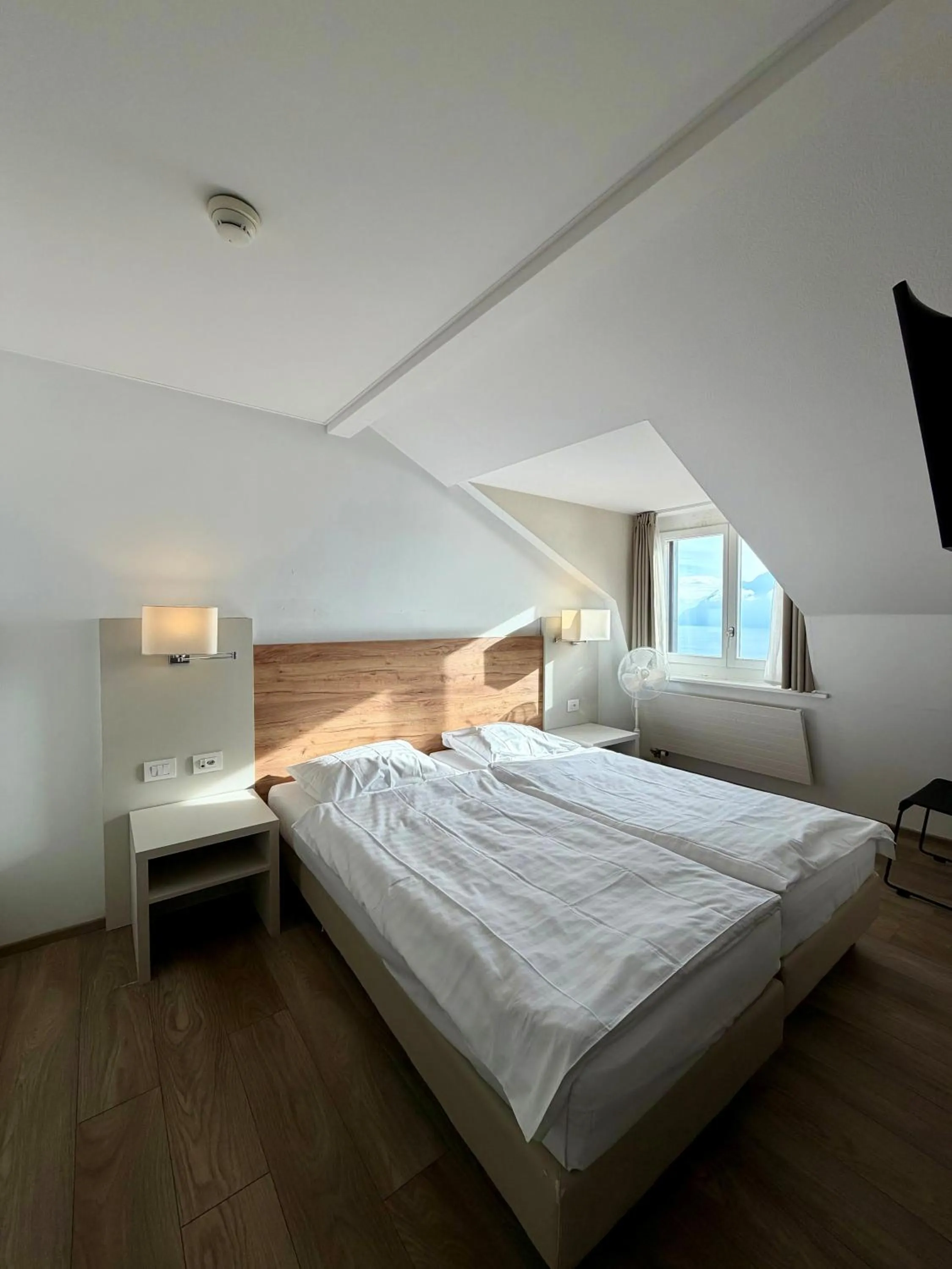 Bed in Hôtel Prealpina