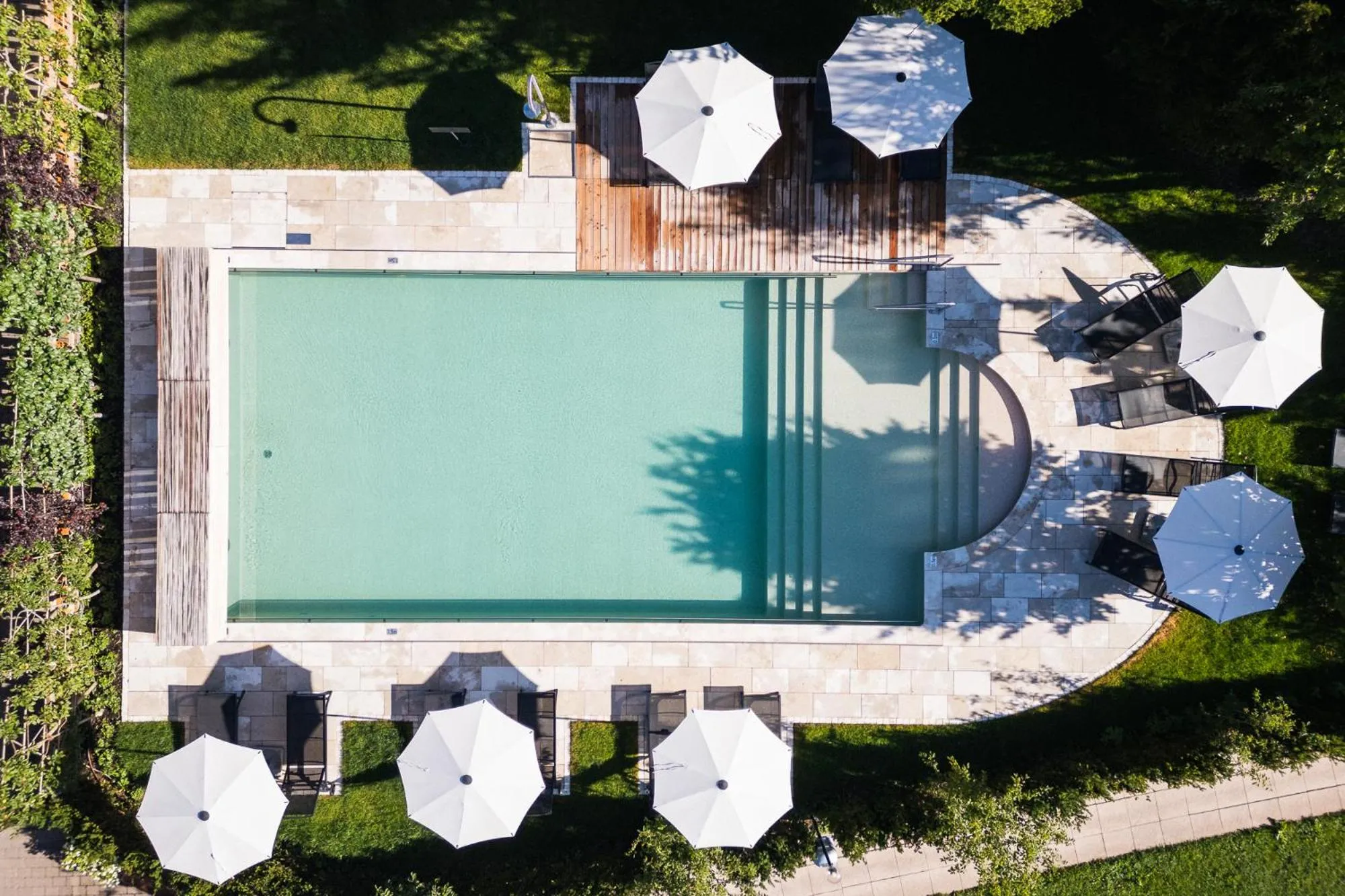 Swimming pool in Hotel Arc-en-ciel Gstaad