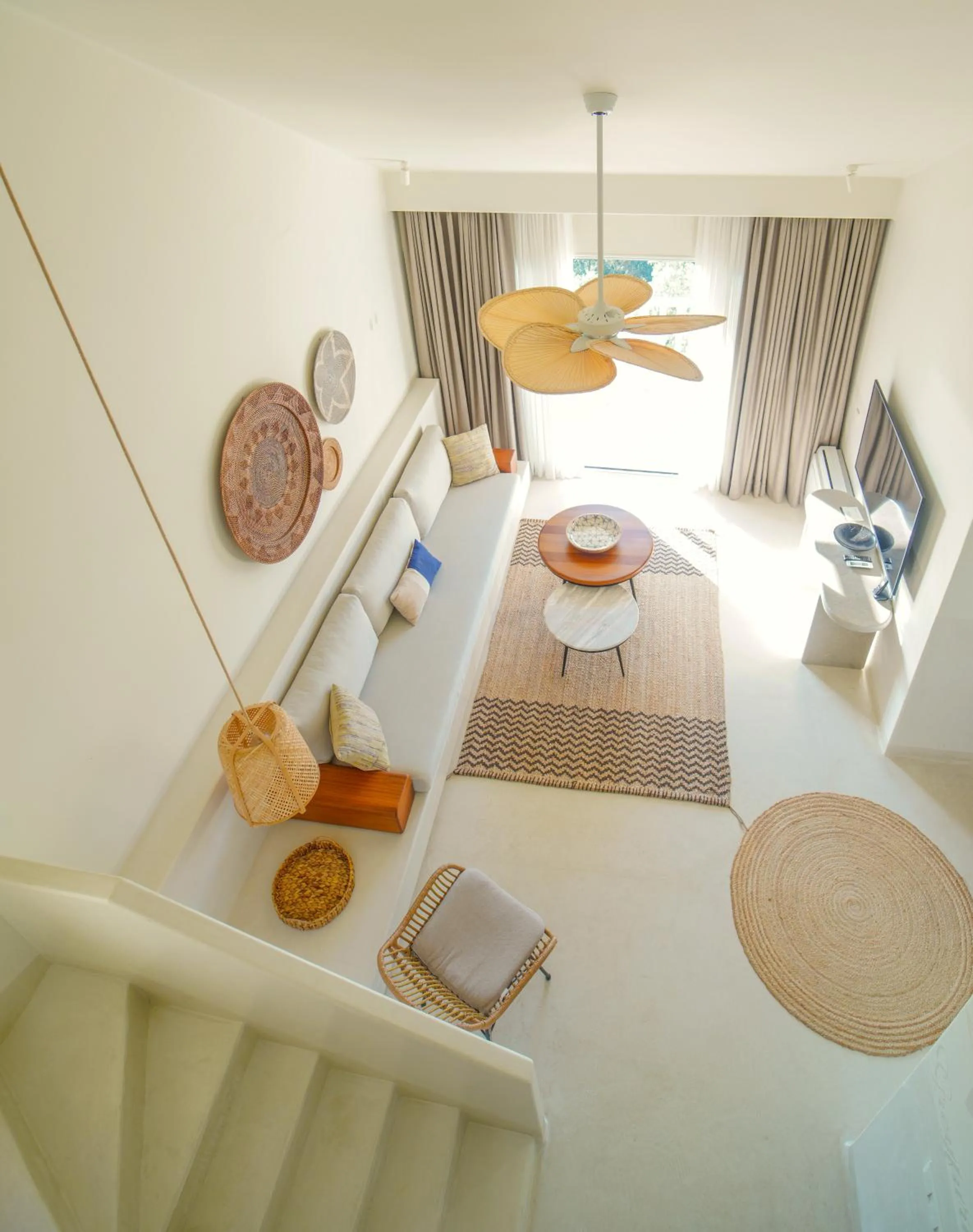 Living room in Pilos Suites